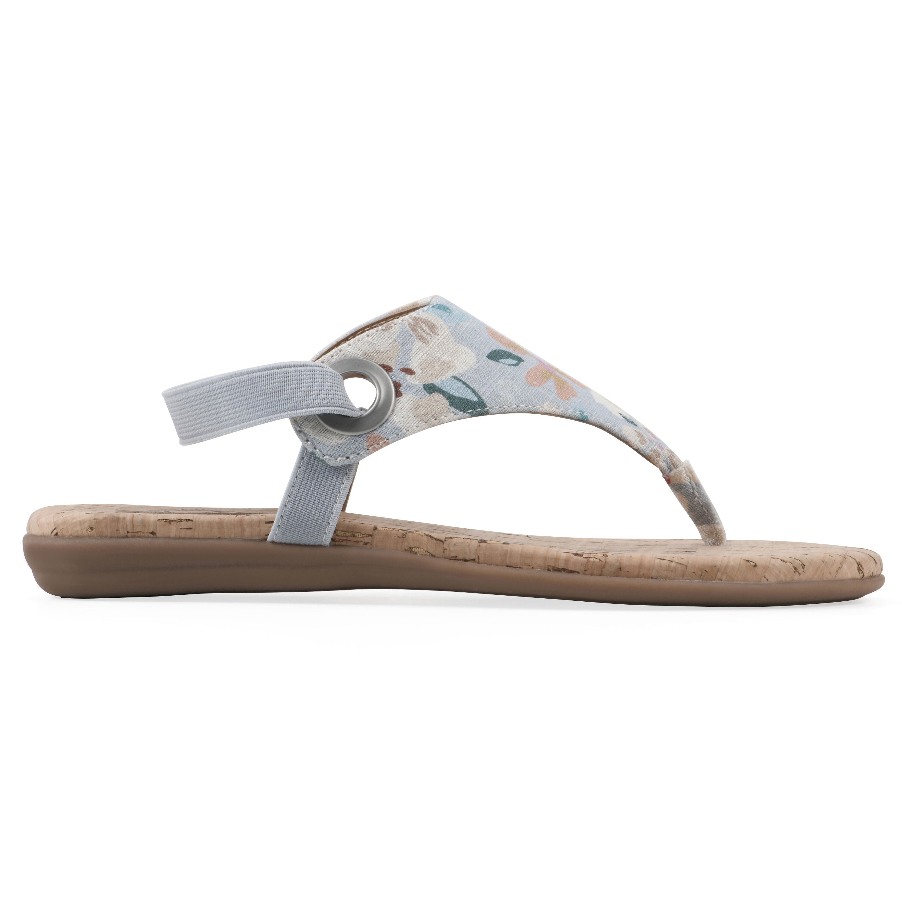 Lifeway Sling back sandal, LIGHT BLUE FLORAL, alternate image number 2