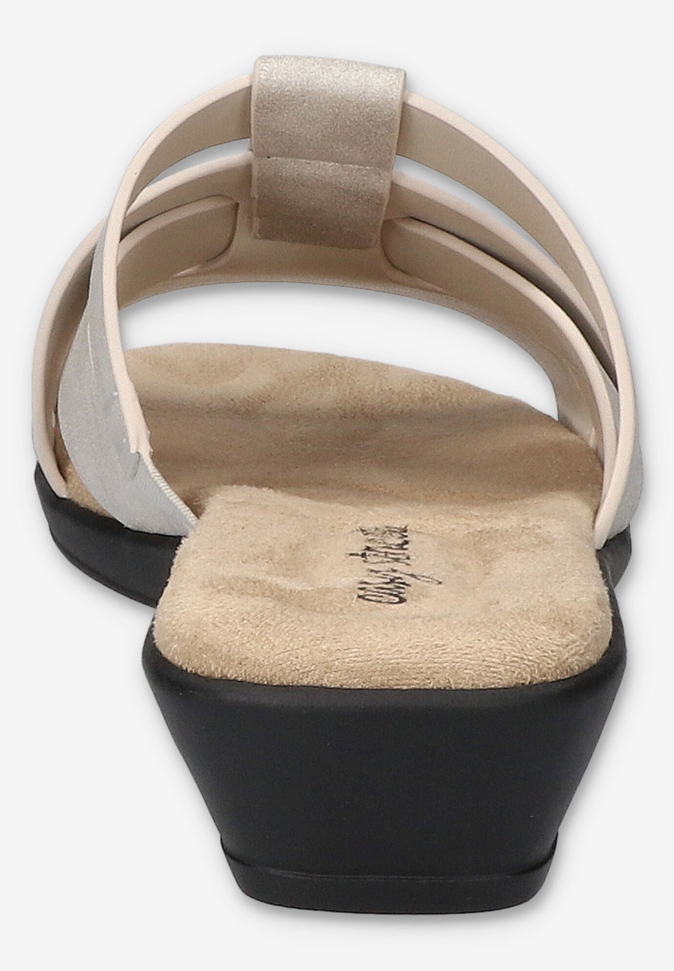 Lakeport Comfort Slide Sandal, SILVER, alternate image number 3