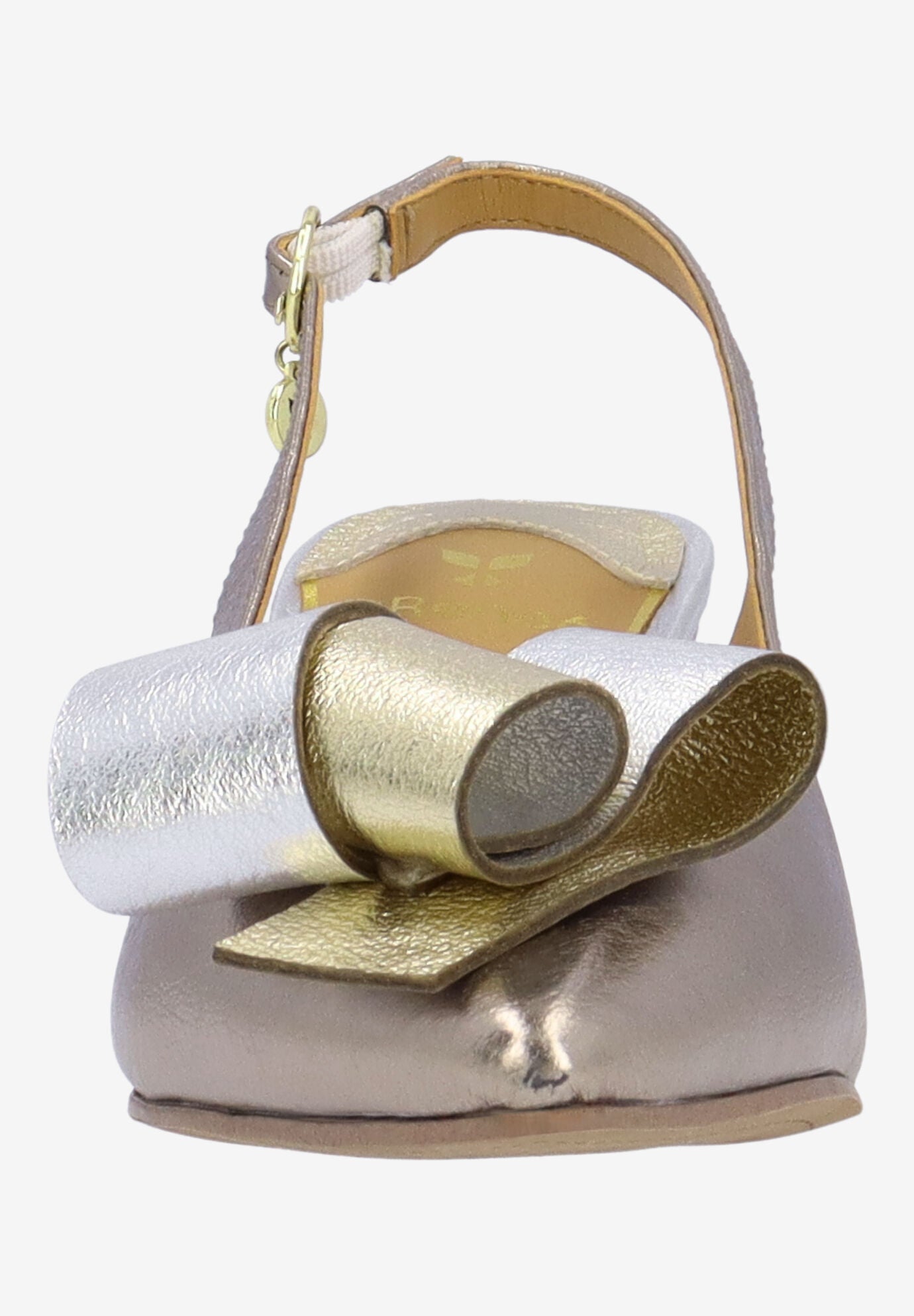 Delara Slingback Pump, TAUPE GOLD SILVER, alternate image number 2