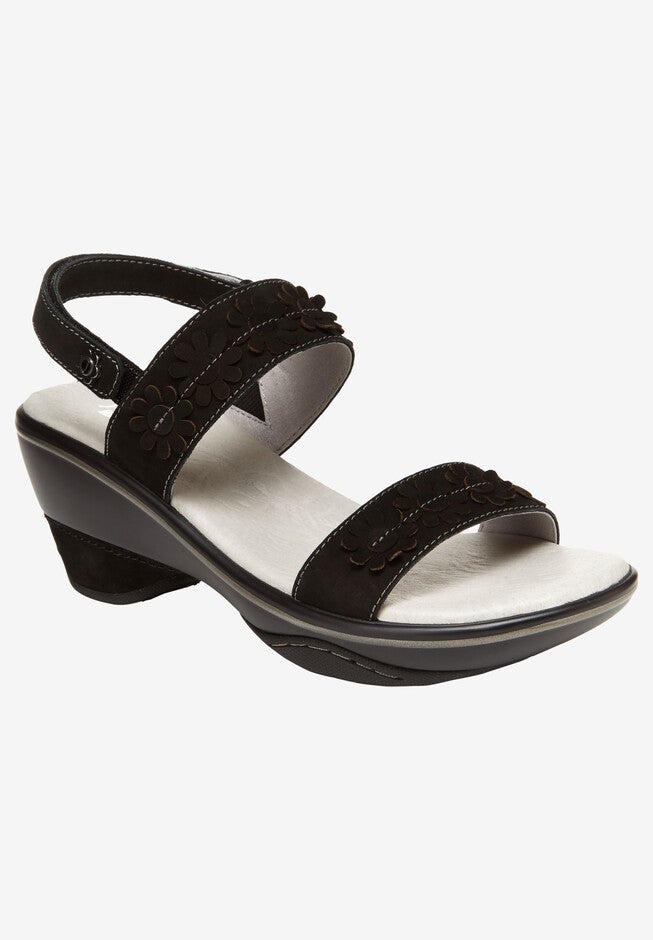 Daisy Wedge Sandal by Jambu®, BLACK, hi-res image number null