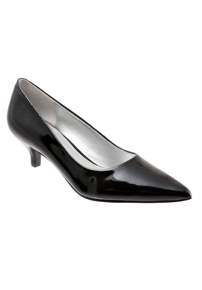 Paulina Leather Pump by Trotters®, BLACK PATENT, hi-res image number null
