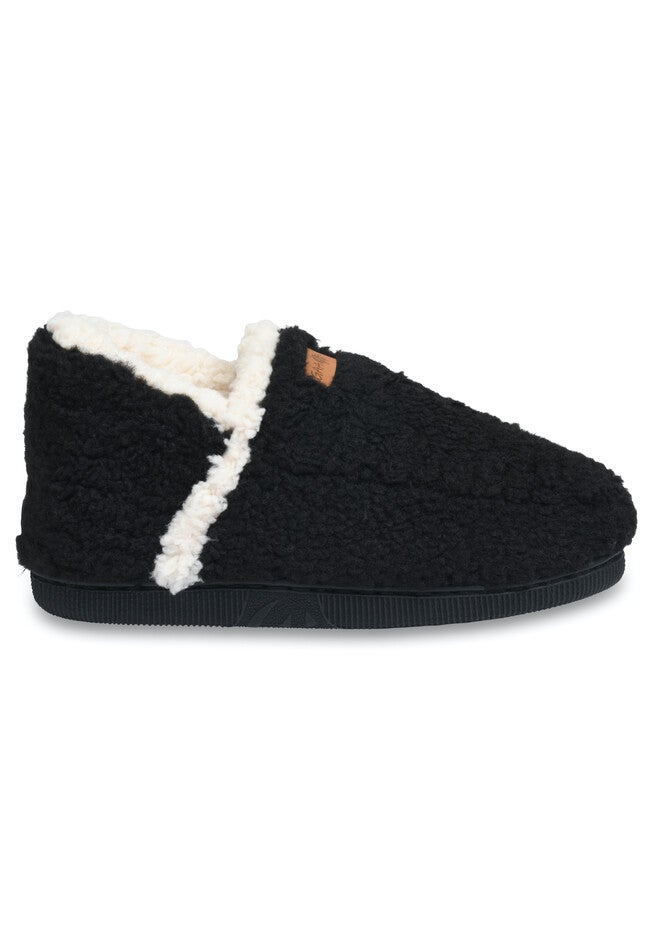 Womens Berber Ankle Slipper Boot Slippers, , alternate image number 2