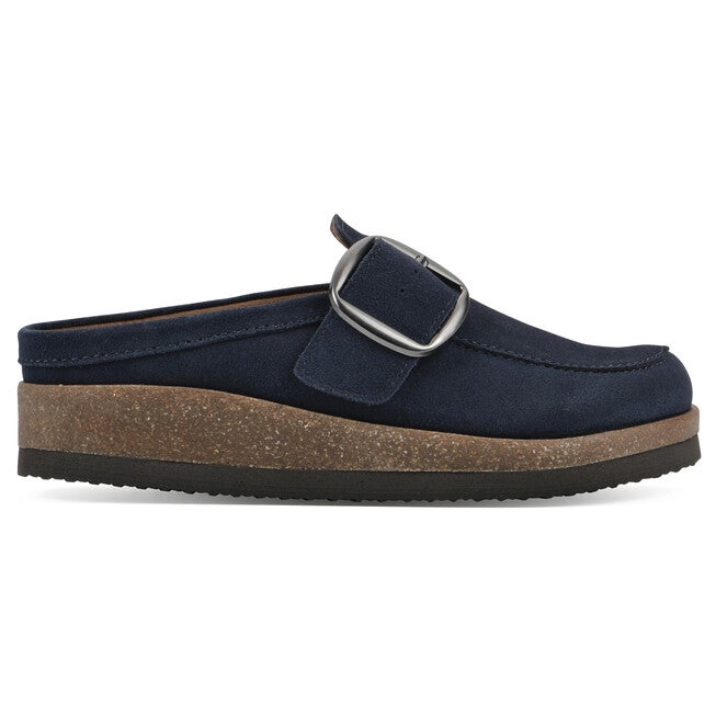Bueno Footbeds Clog, NAVY SUEDE, alternate image number 2