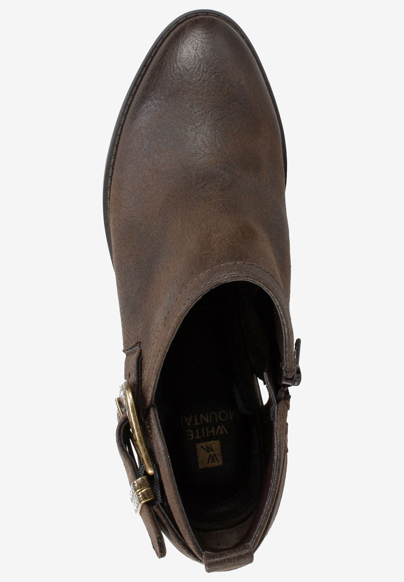 white mountain davenport western ankle booties