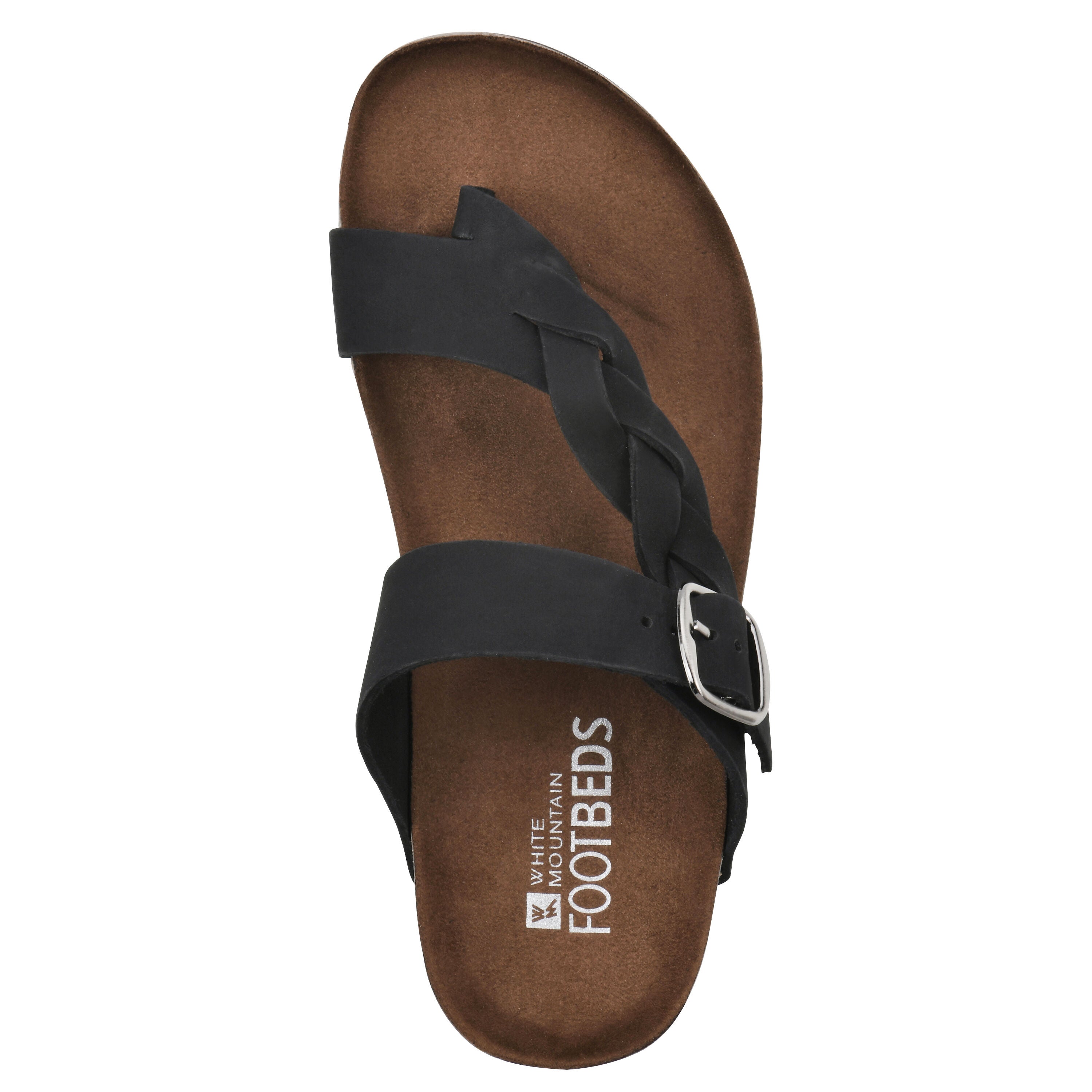 Crawford Footbed Sandal, BLACK LEATHER, alternate image number 4