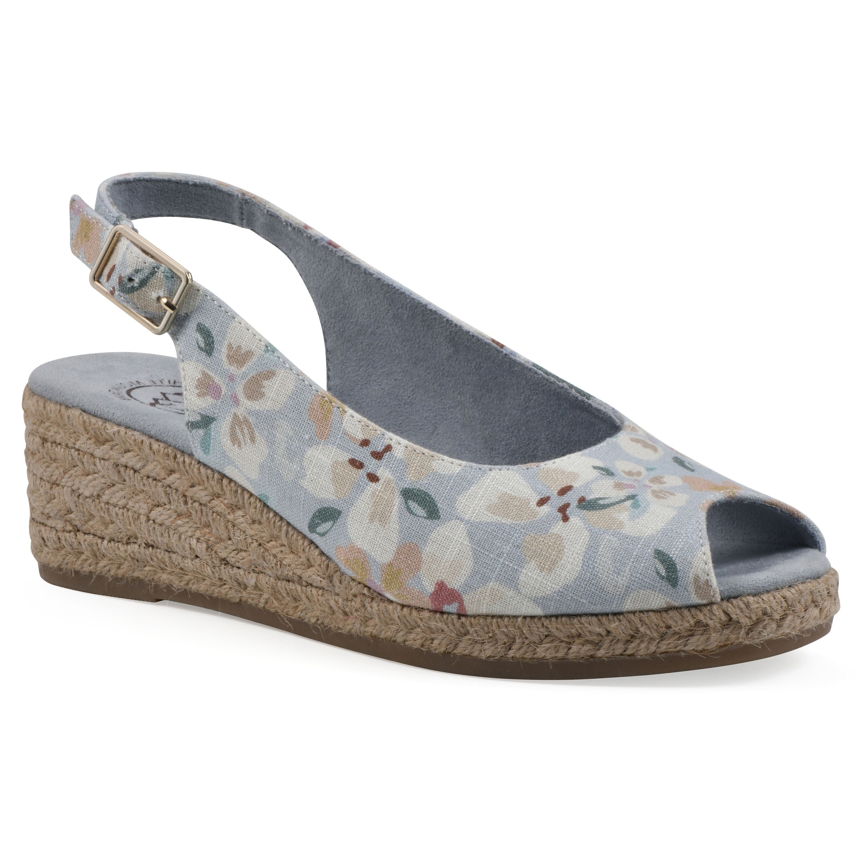 Maize Espadrille Wedge, LIGHT BLUE FLORAL, hi-res image number 0