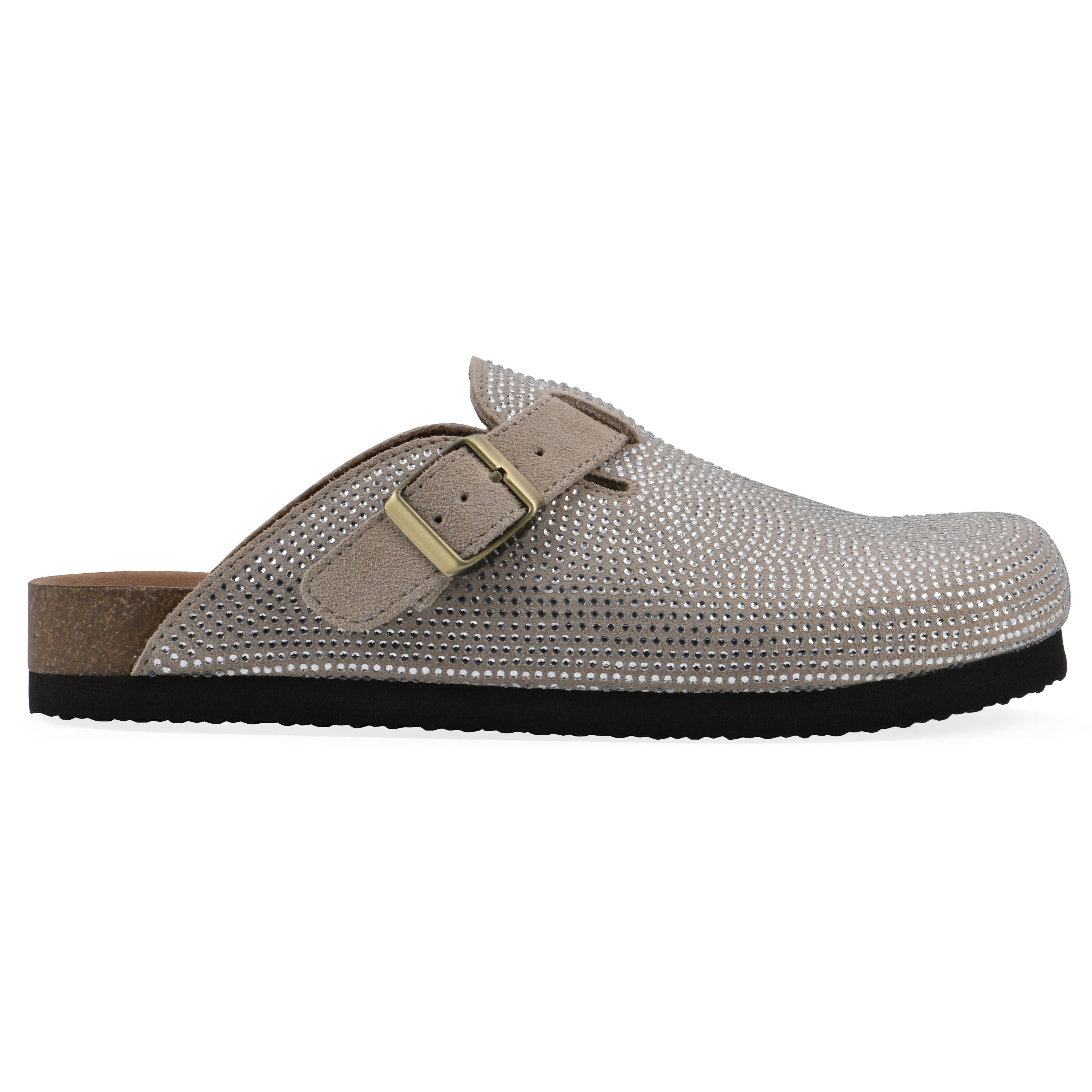 Bellamy Footbeds Clog, SANDAL WOOD SUEDE, alternate image number 2