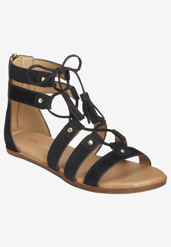 Lottery Sandal by Aerosoles®, BLACK SUEDE, hi-res image number null
