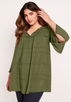 Plus Size Peasant Tops