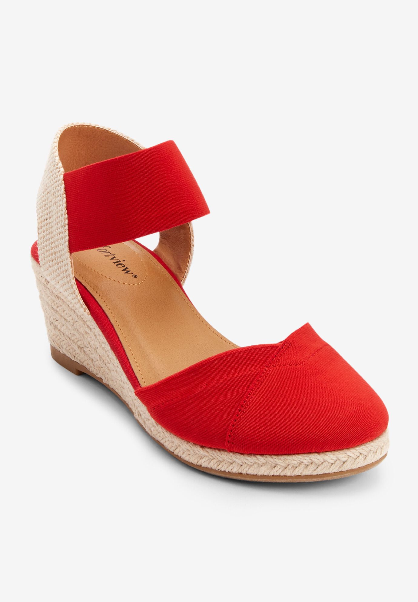 wide width wedge heels