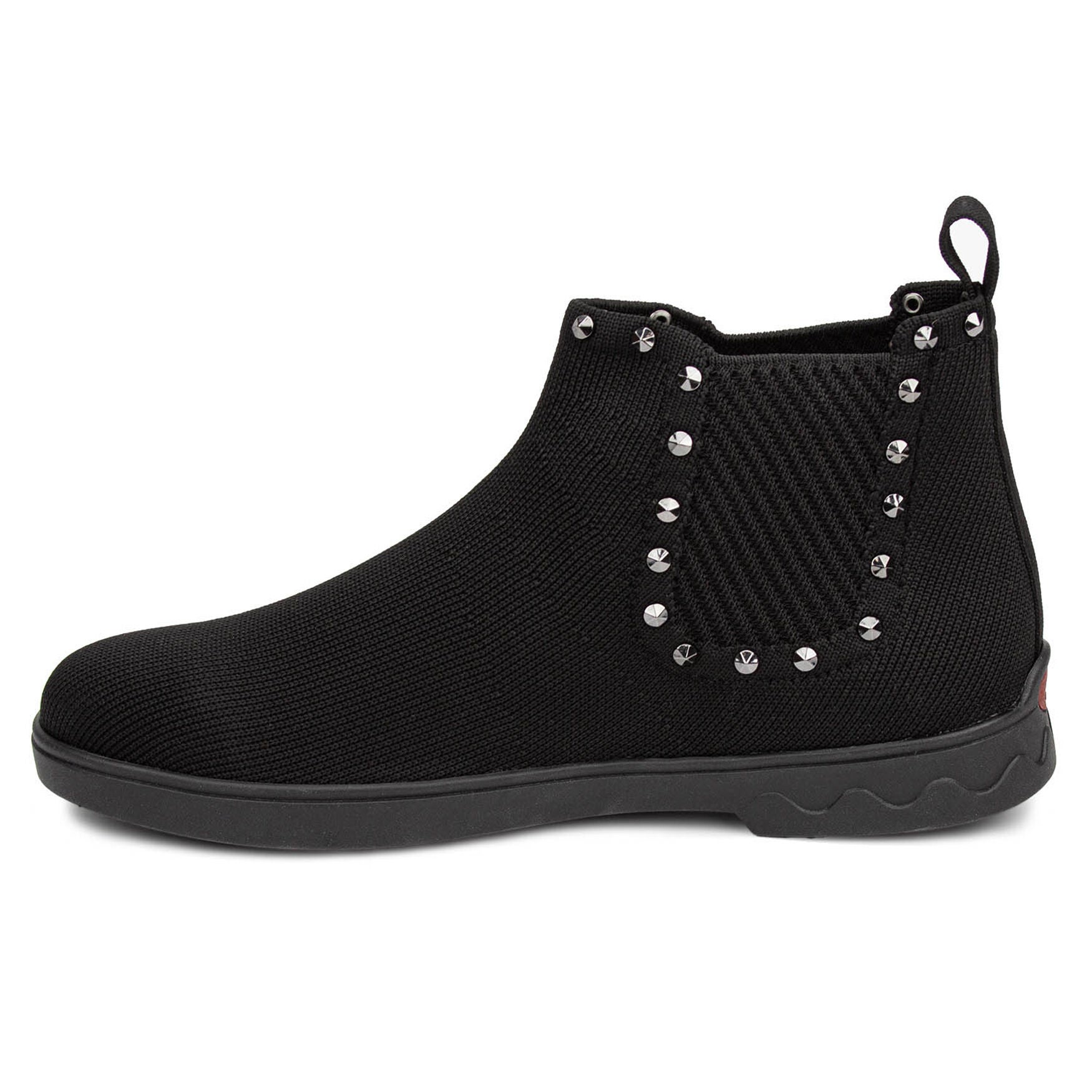 Grady Stretch Knit Bootie, BLACK KNIT STUDS, alternate image number 3