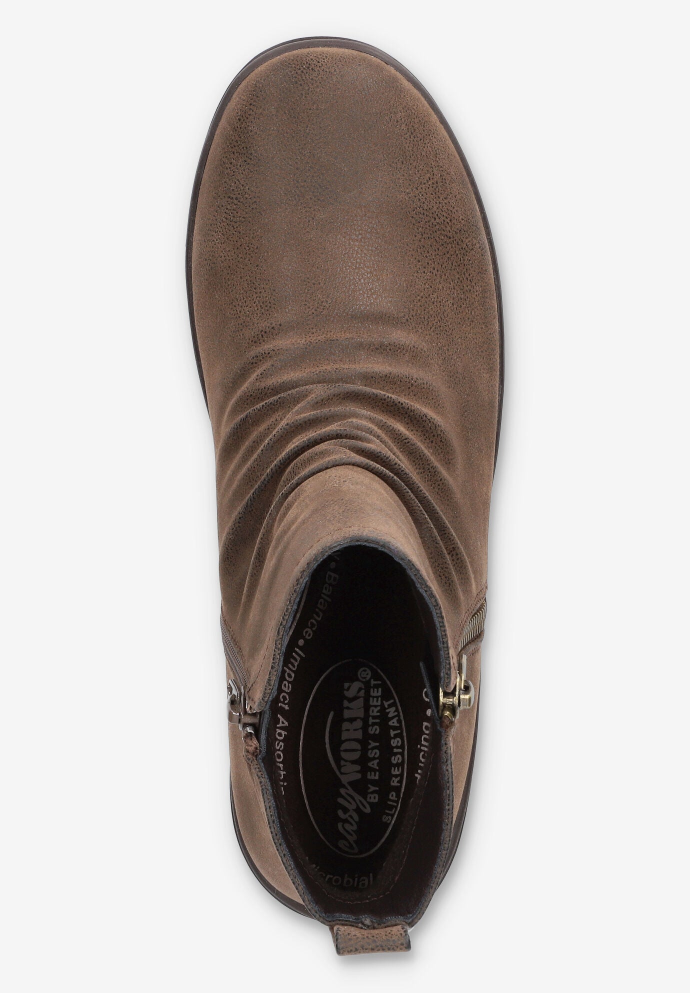 Estella Slip-Resistant Ankle Boot, BROWN, alternate image number 6