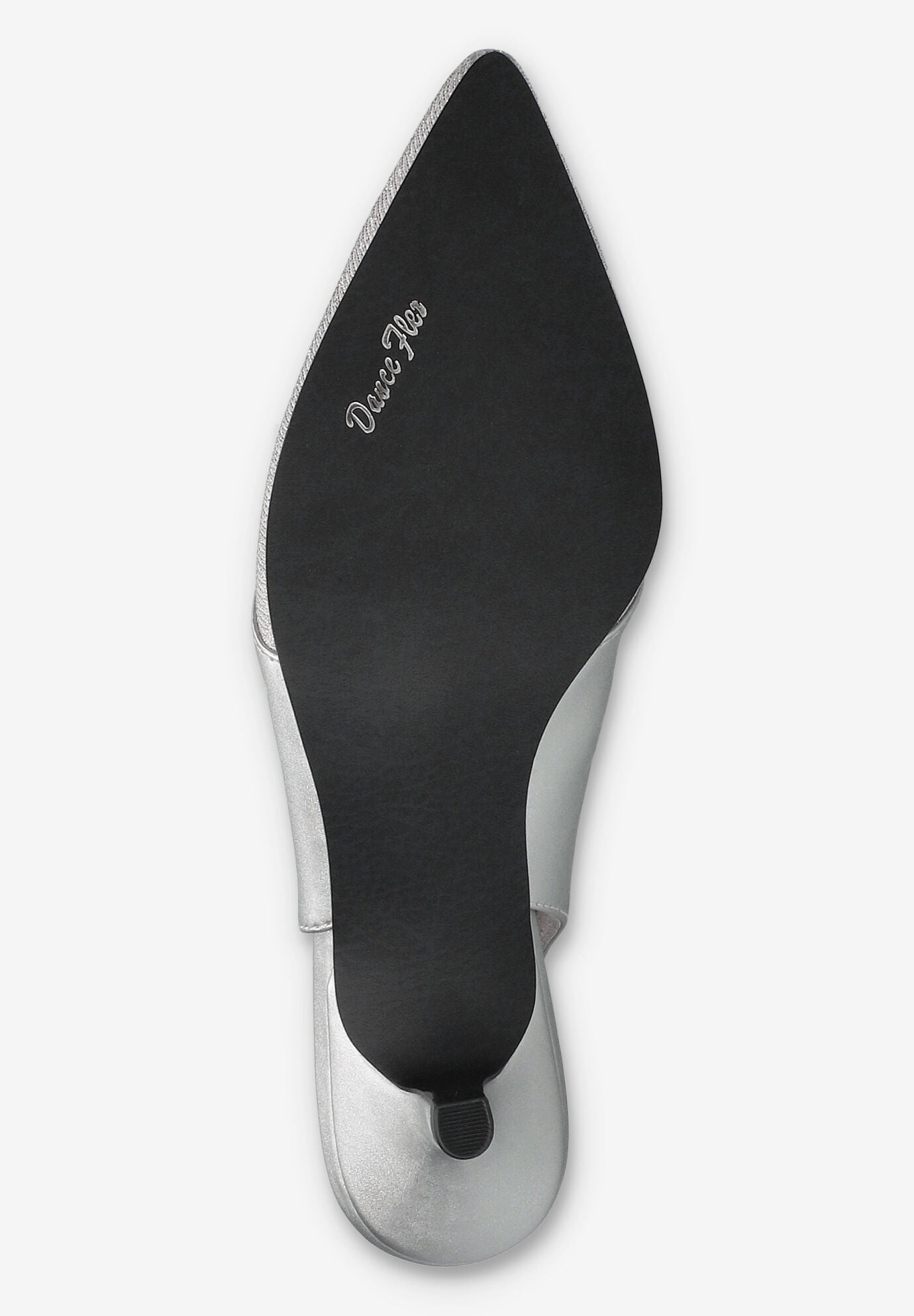 Vivid Slingback Pump, SILVER SATIN, alternate image number 5