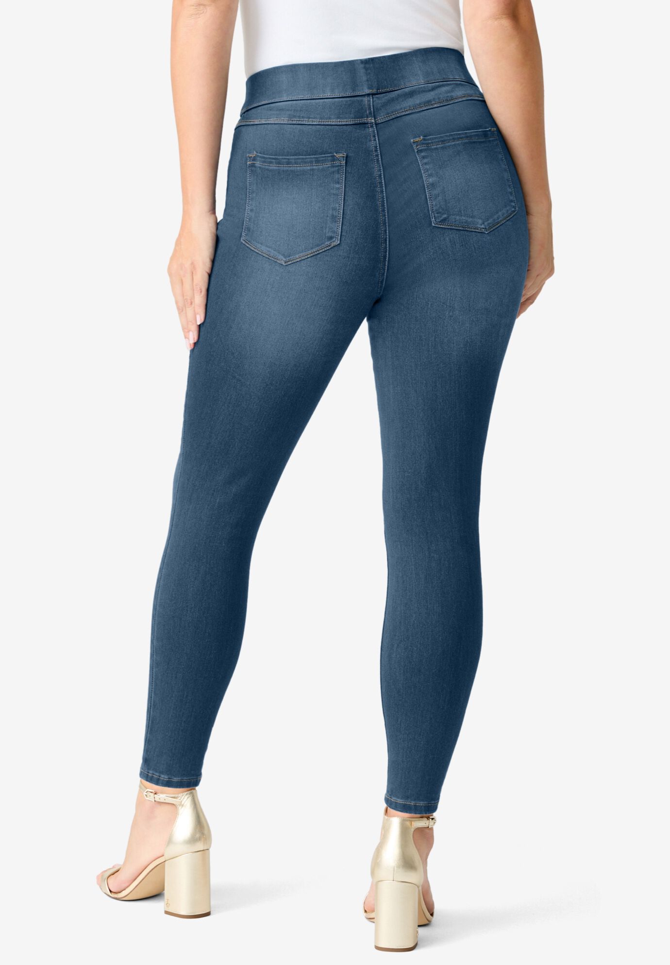 woman within jeggings