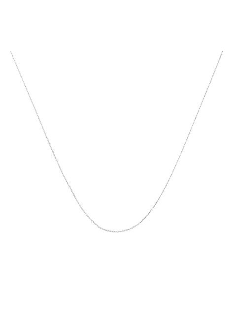Solid White Gold Rope Chain Necklace Unisex Chain 20", WHITE, hi-res image number null