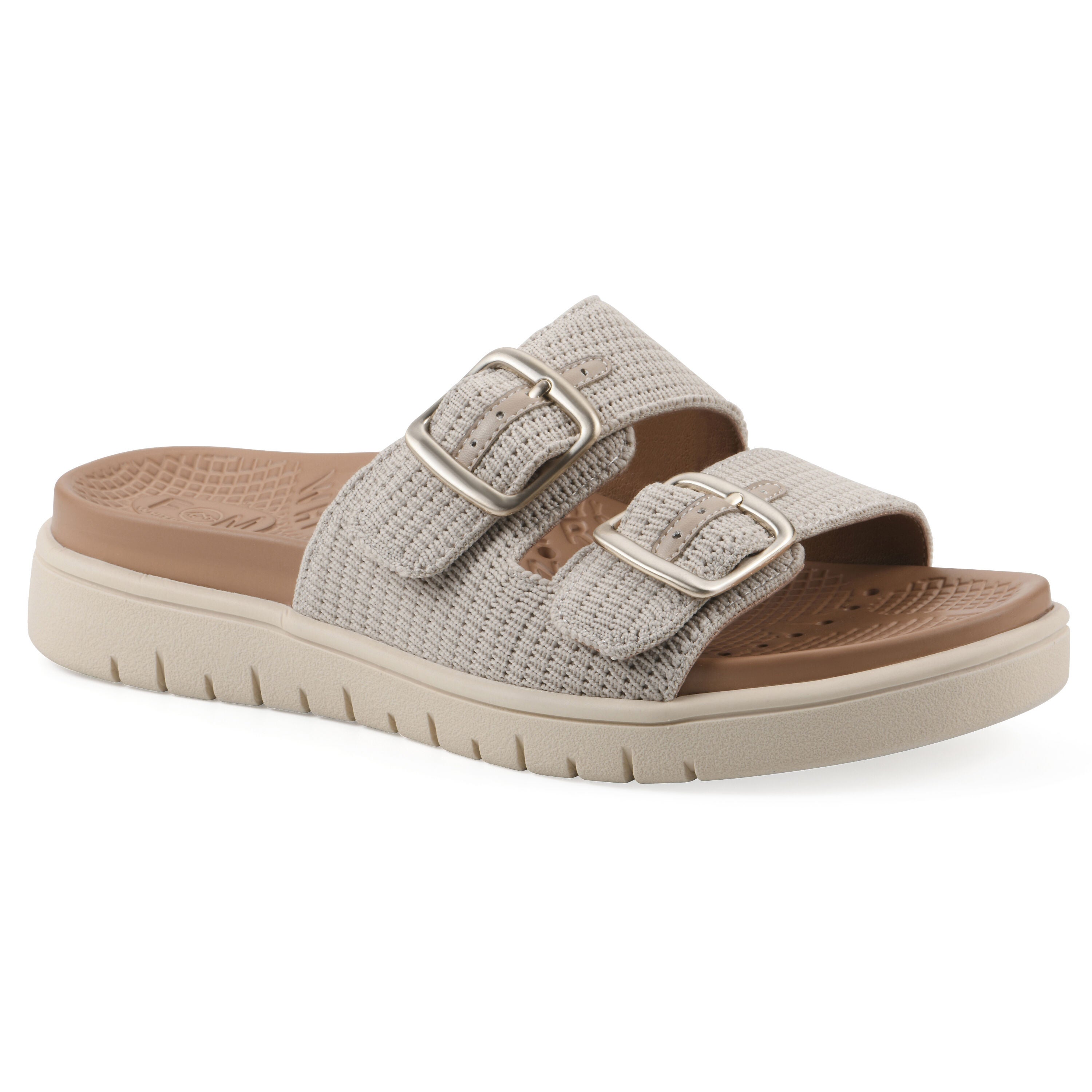 Nanny FOM Recovery Slide Sandal, TAUPE FABRIC, hi-res image number 0