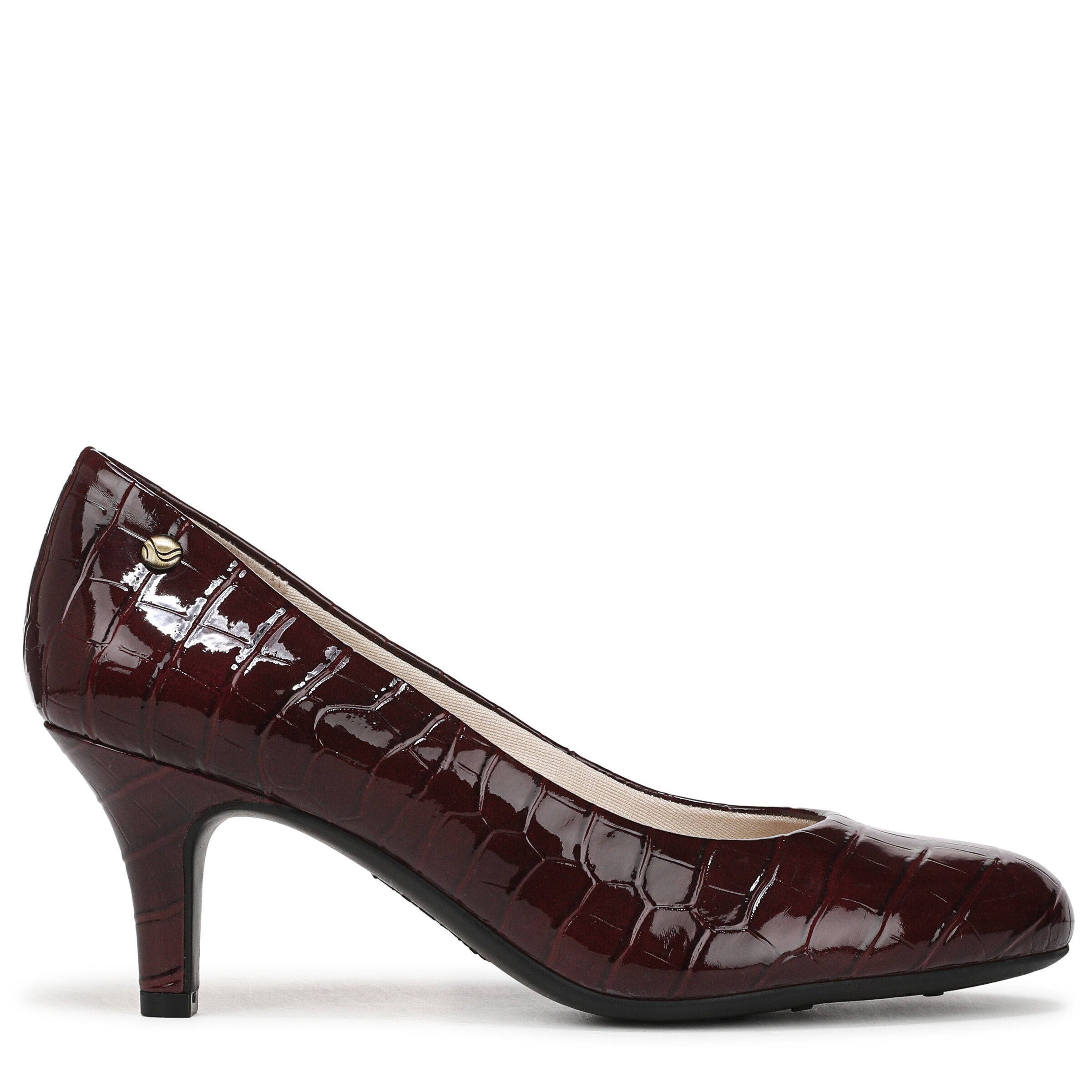 Parigi Heel, WINE RED CROC, alternate image number 3