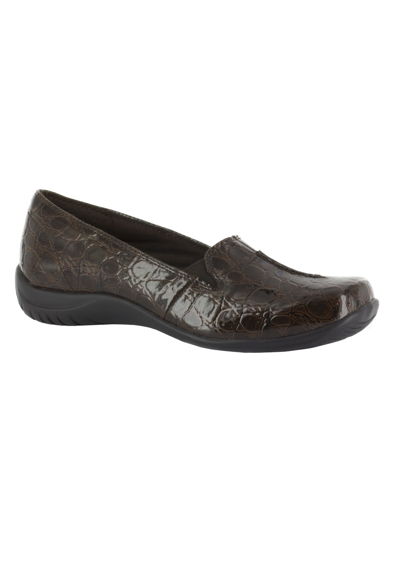 Purpose Slip-On by Easy Street®, BROWN PATENT CROC, hi-res image number 0