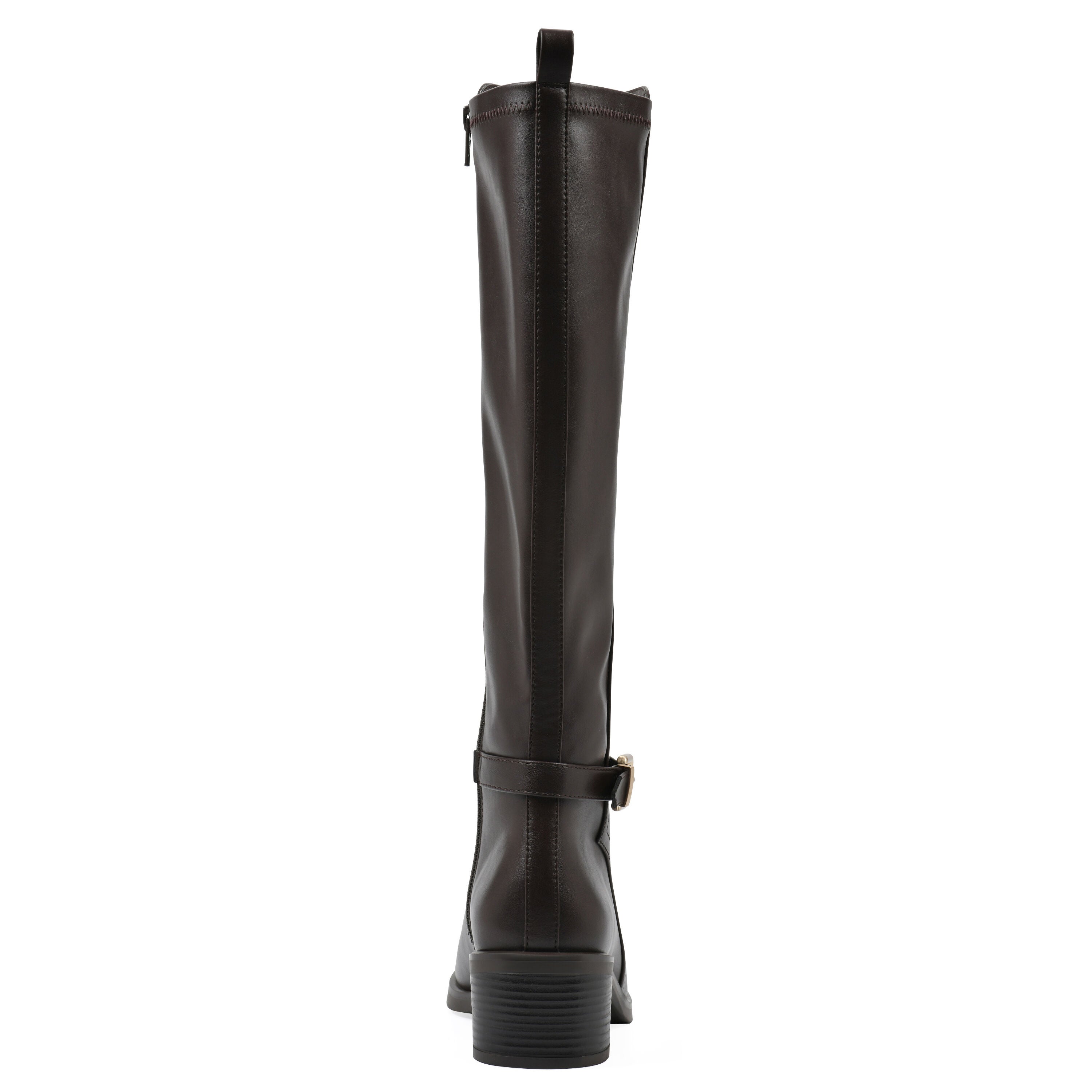 Custard Tall Shaft Riding Boot, DARK BROWN SMOOTH, on-hover image number 1