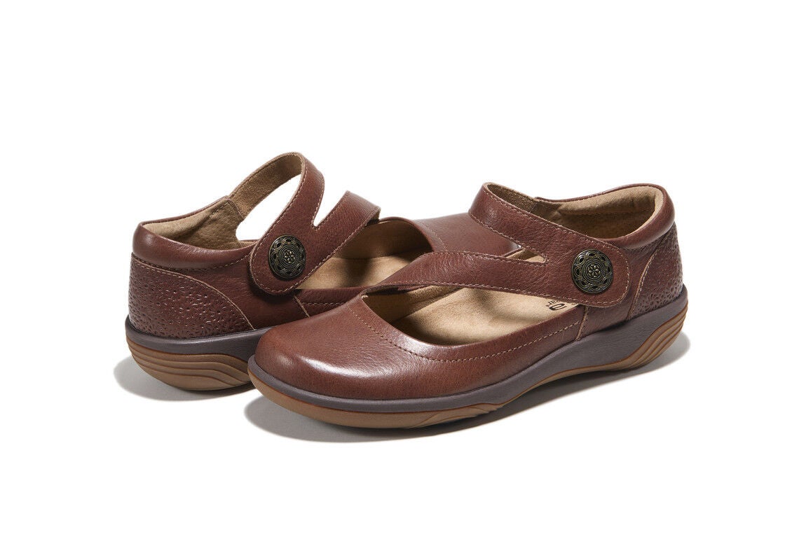 Ava Slip-On Flat, BROWN, on-hover image number 1
