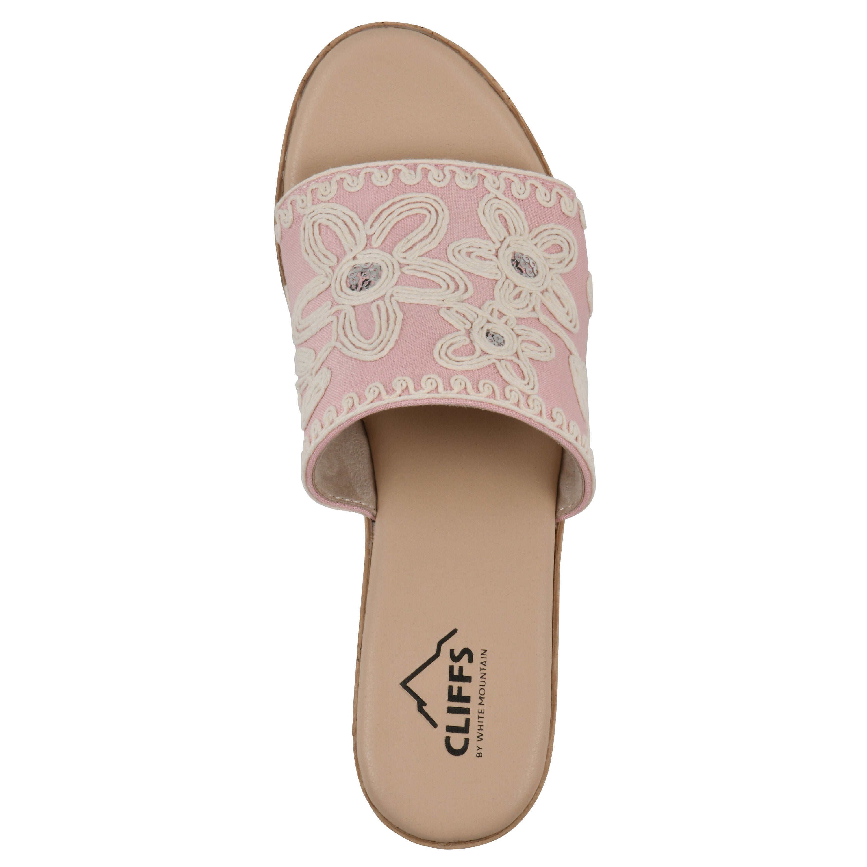 Biancia Wedge Sandal, LIGHT PINK FABRIC, alternate image number 4