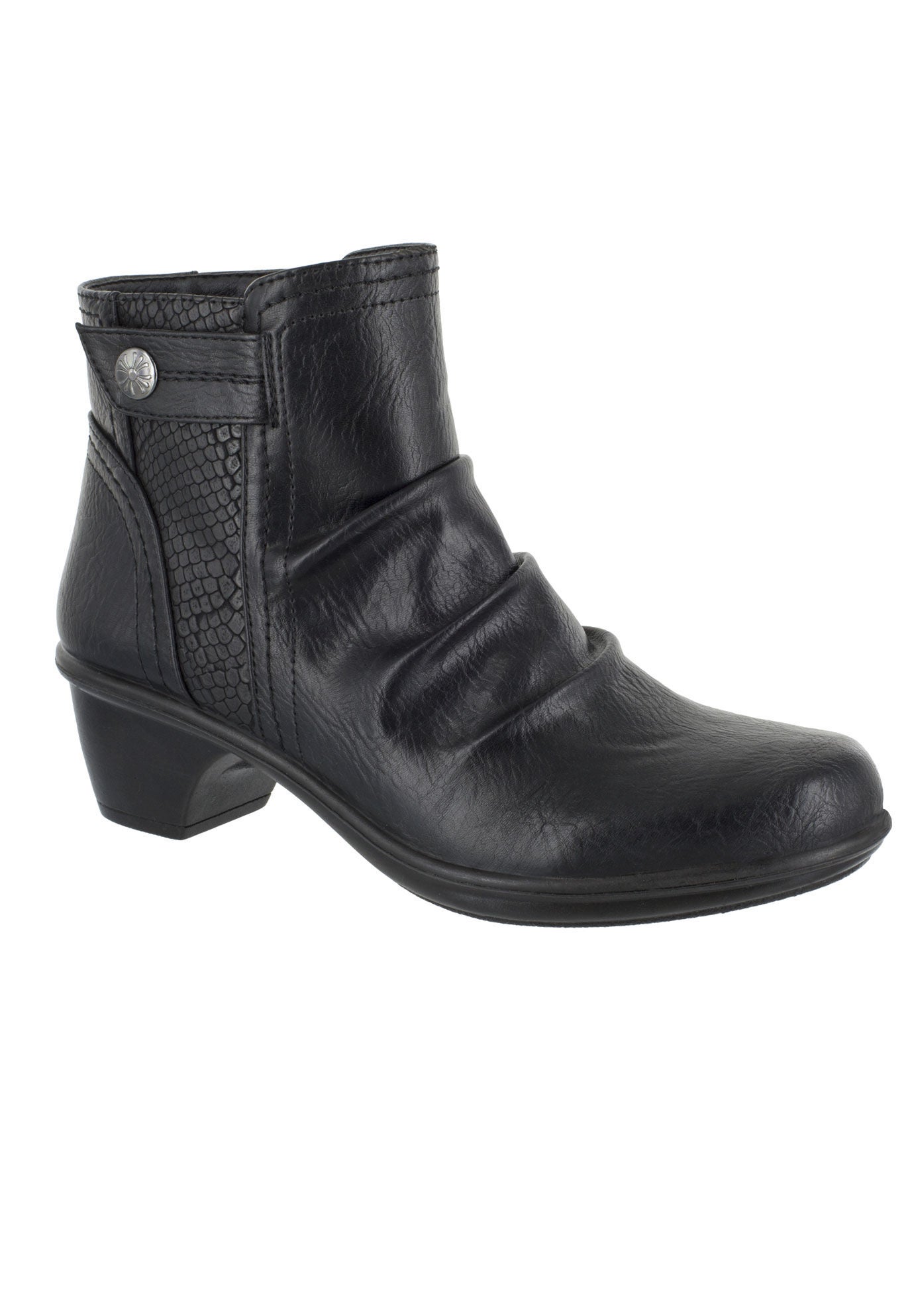 Draft Booties by Easy Street&reg;, BLACK SNAKE, hi-res image number 0