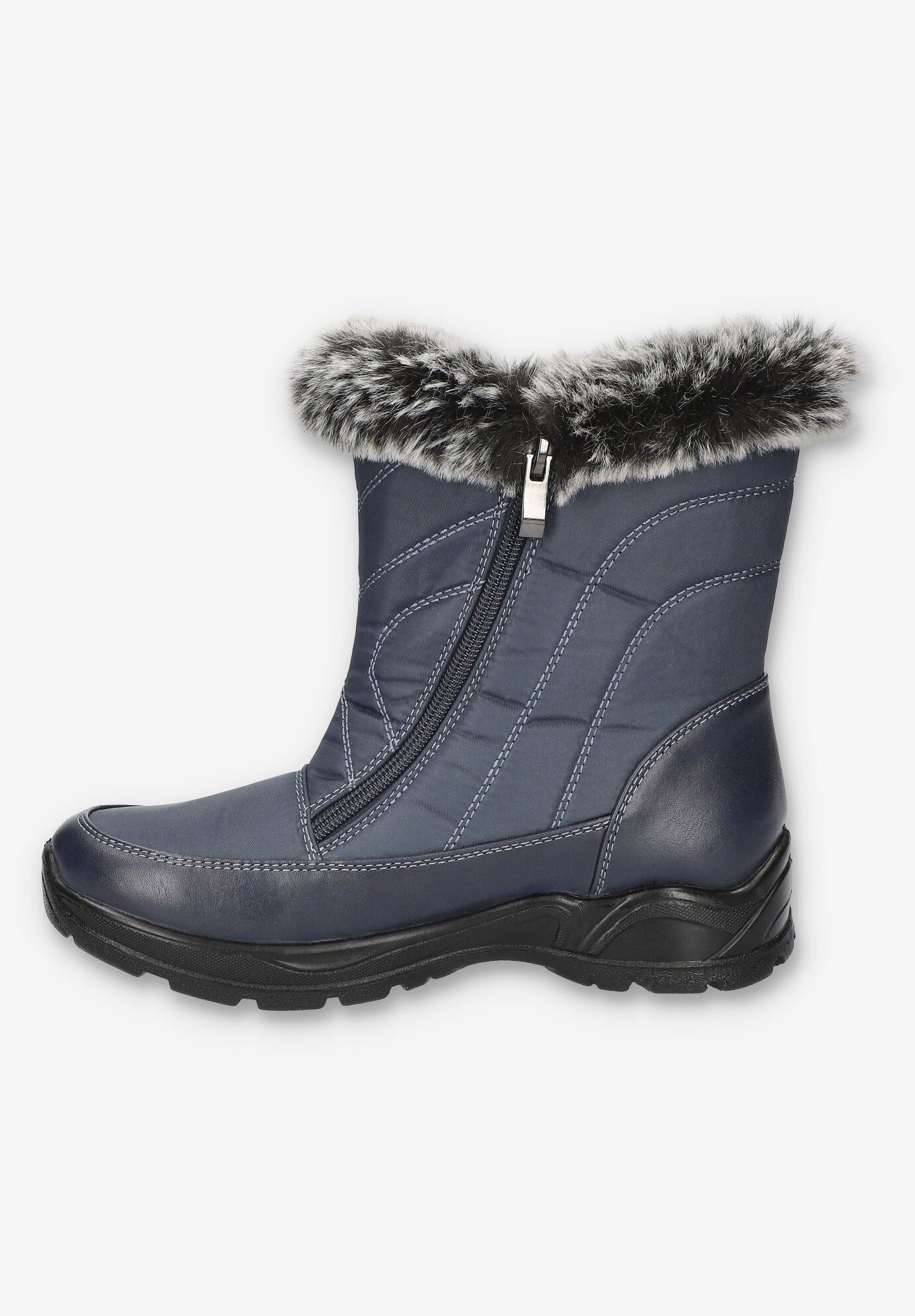 Portland Waterproof Boot, NAVY, alternate image number 4