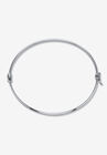 Sterling Silver Polished Bangle Bracelet With Hinge (4Mm), 7.75 Inches Jewelry, , on-hover image number null