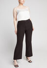 Curvie Fit Wide-Leg Corner Office Pants., BLACK, hi-res image number null