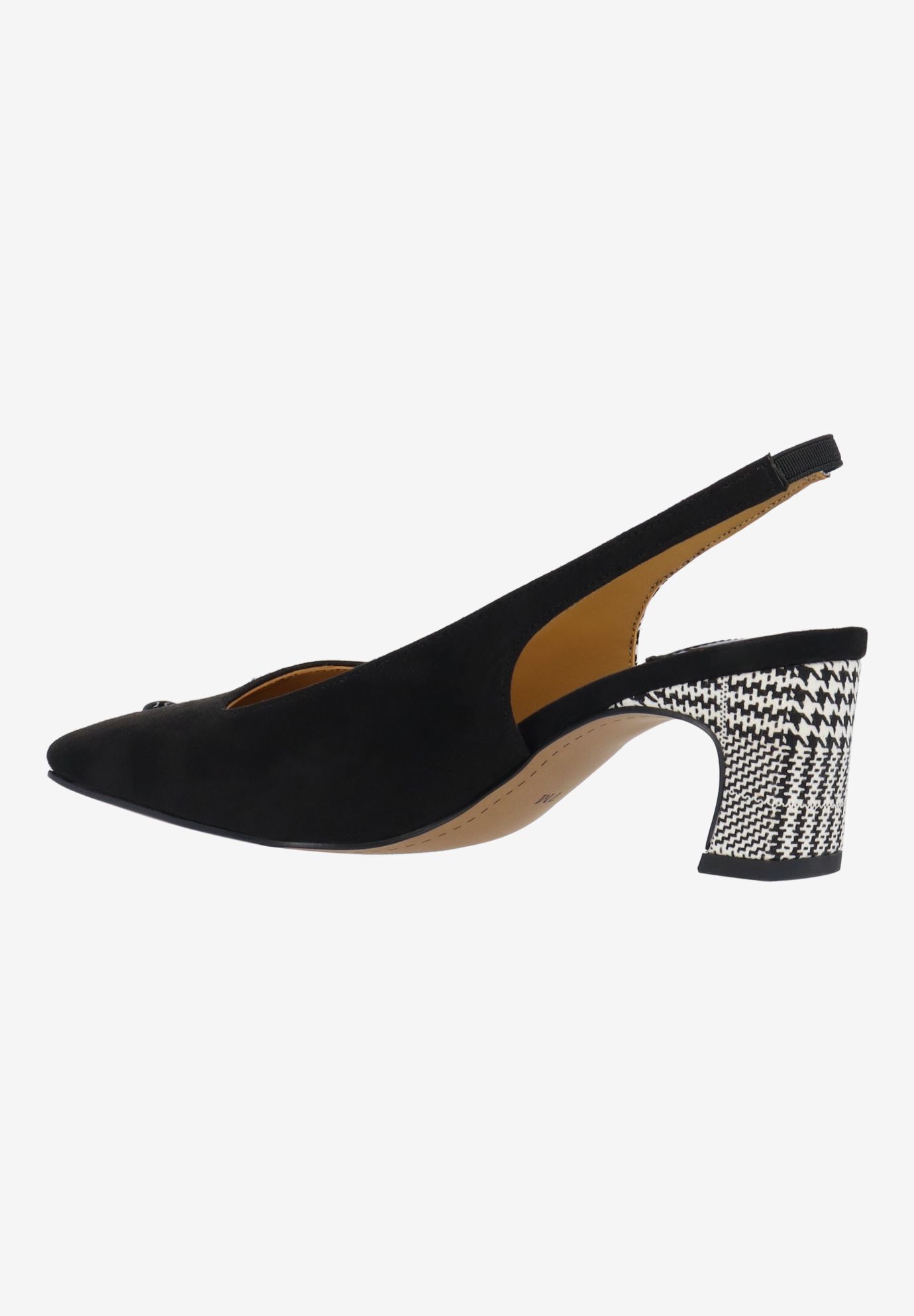 Palora Sling Back Pump, BLACK WHITE, alternate image number 5
