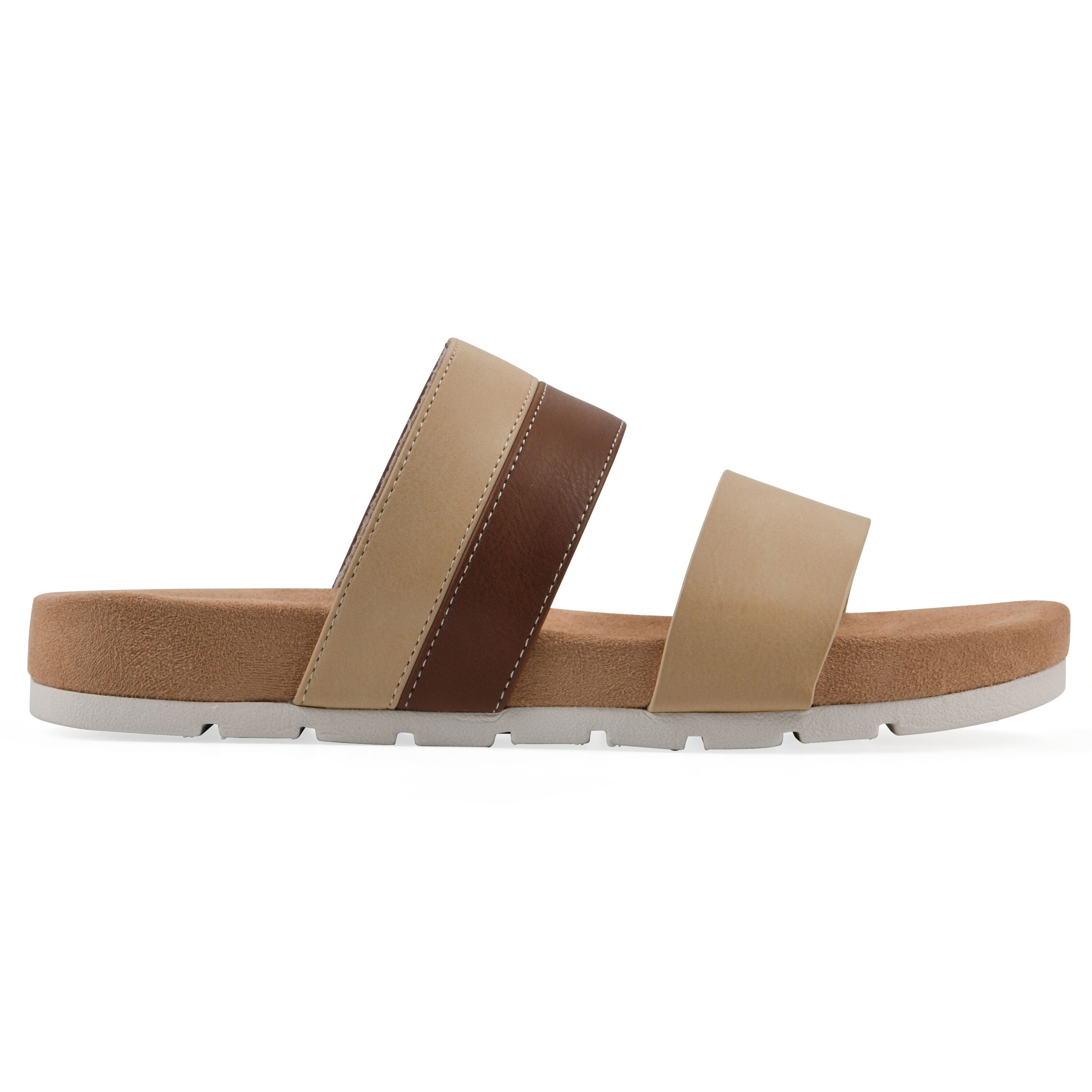 Tammy Slide Sandal, NATURAL SMOOTH, alternate image number 2