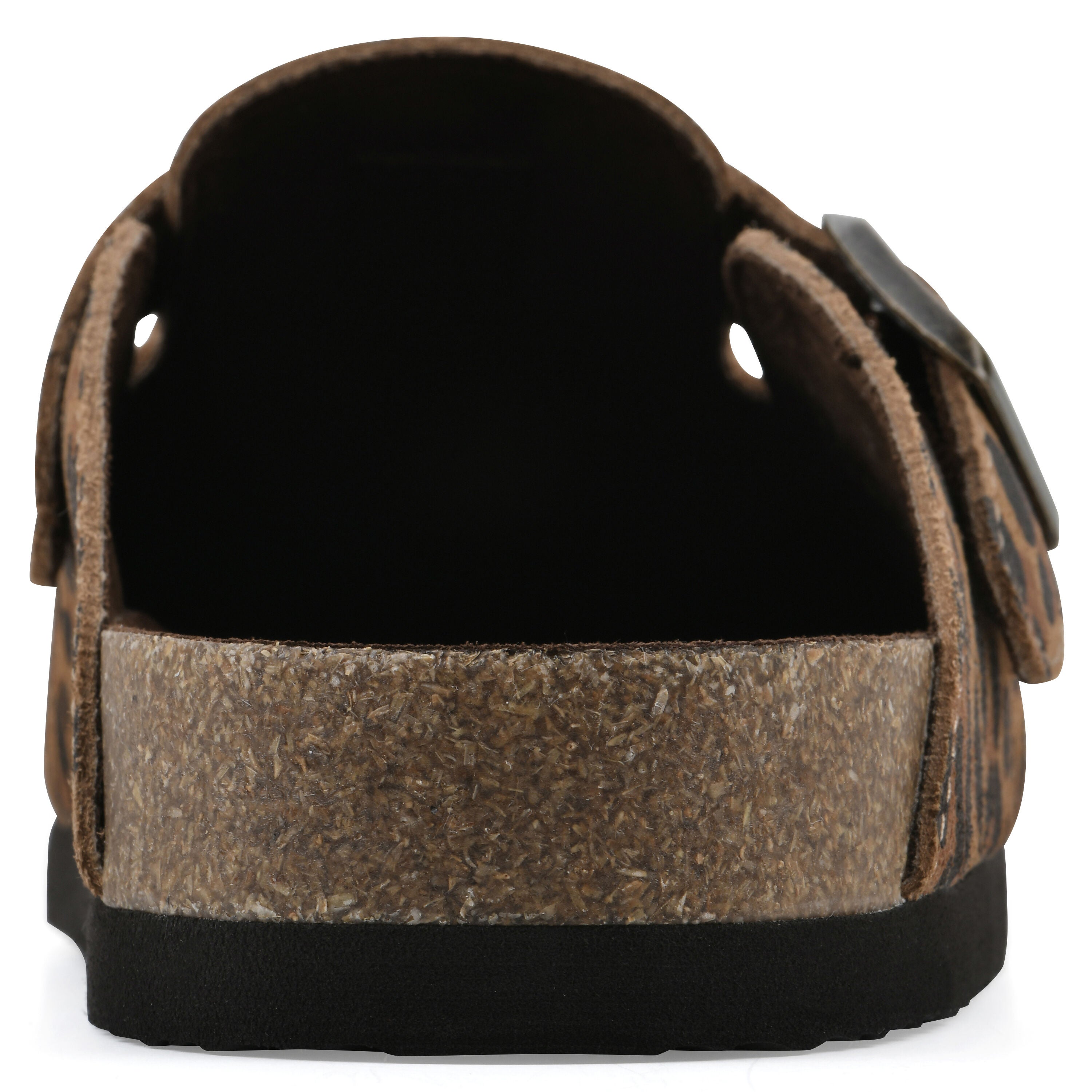 Bari Footbeds Clog, BROWN LEOPARD SUEDE, on-hover image number 1