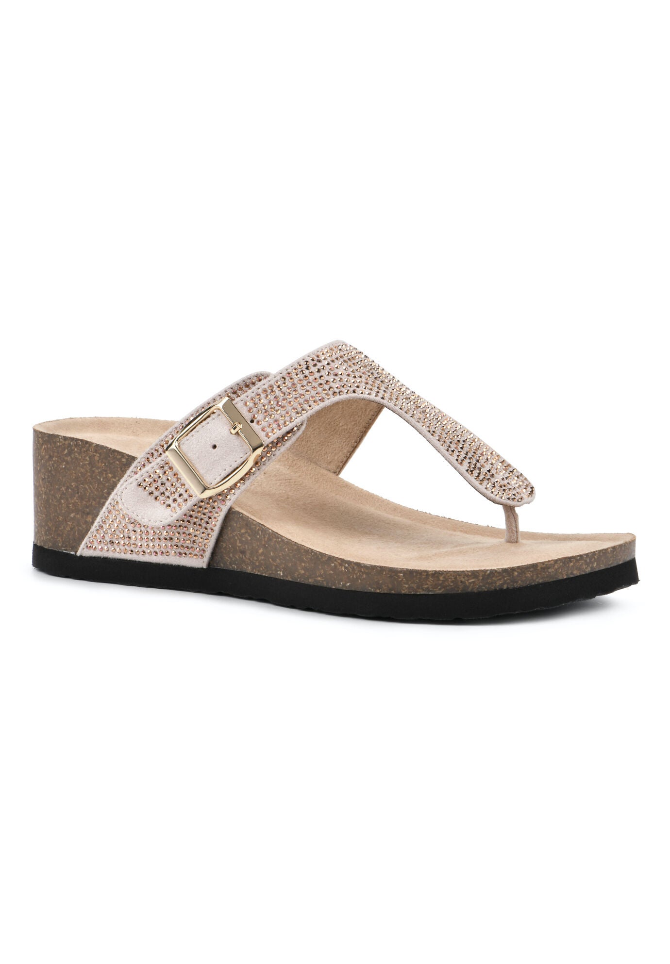White mountain cork wedge on sale sandals