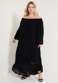 Off-The-Shoulder Maxi Dress