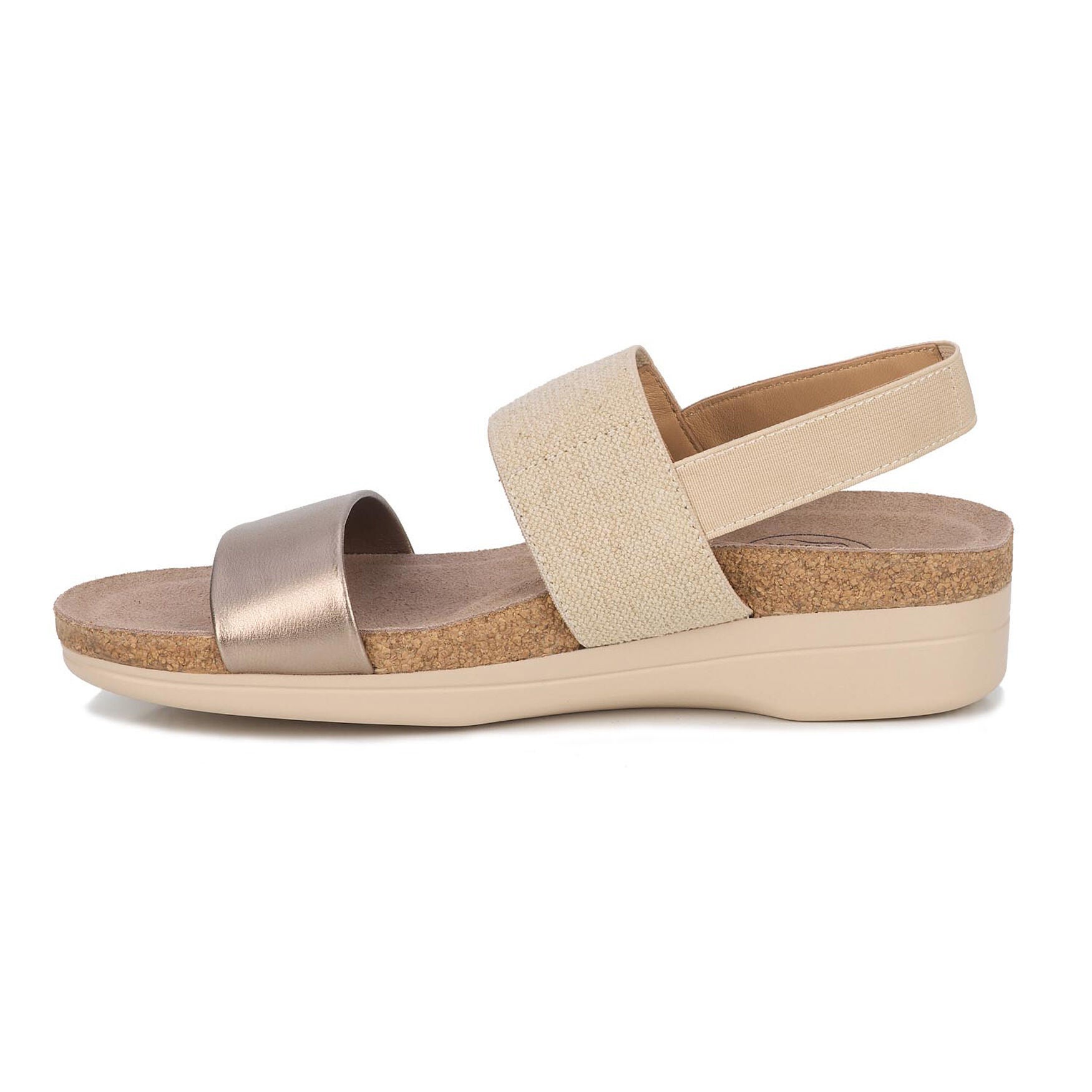 Maeve Stretch Strap Sandal, NATURAL CHAMPAGNE, alternate image number 4
