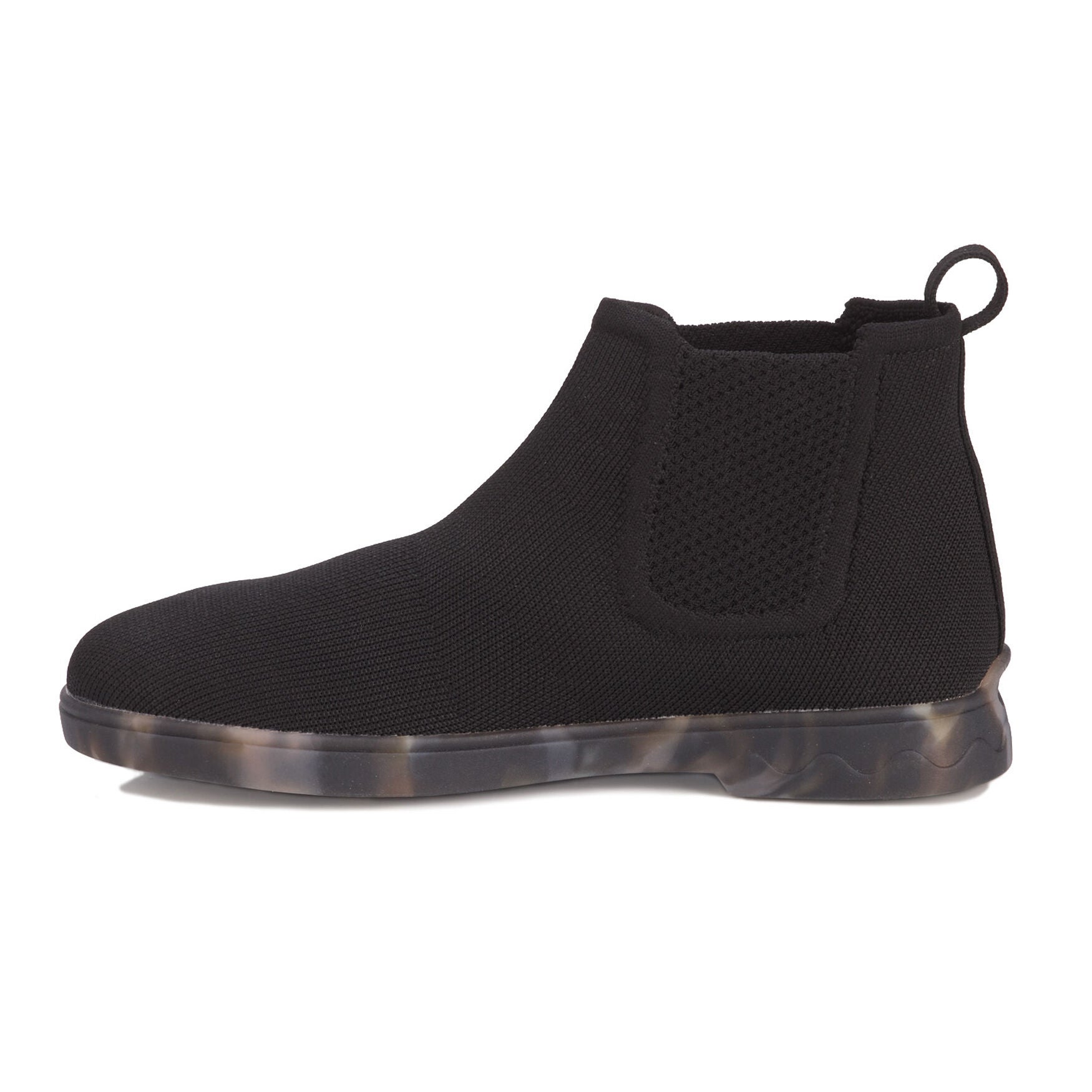 Grady Stretch Knit Bootie, BLACK, alternate image number 3