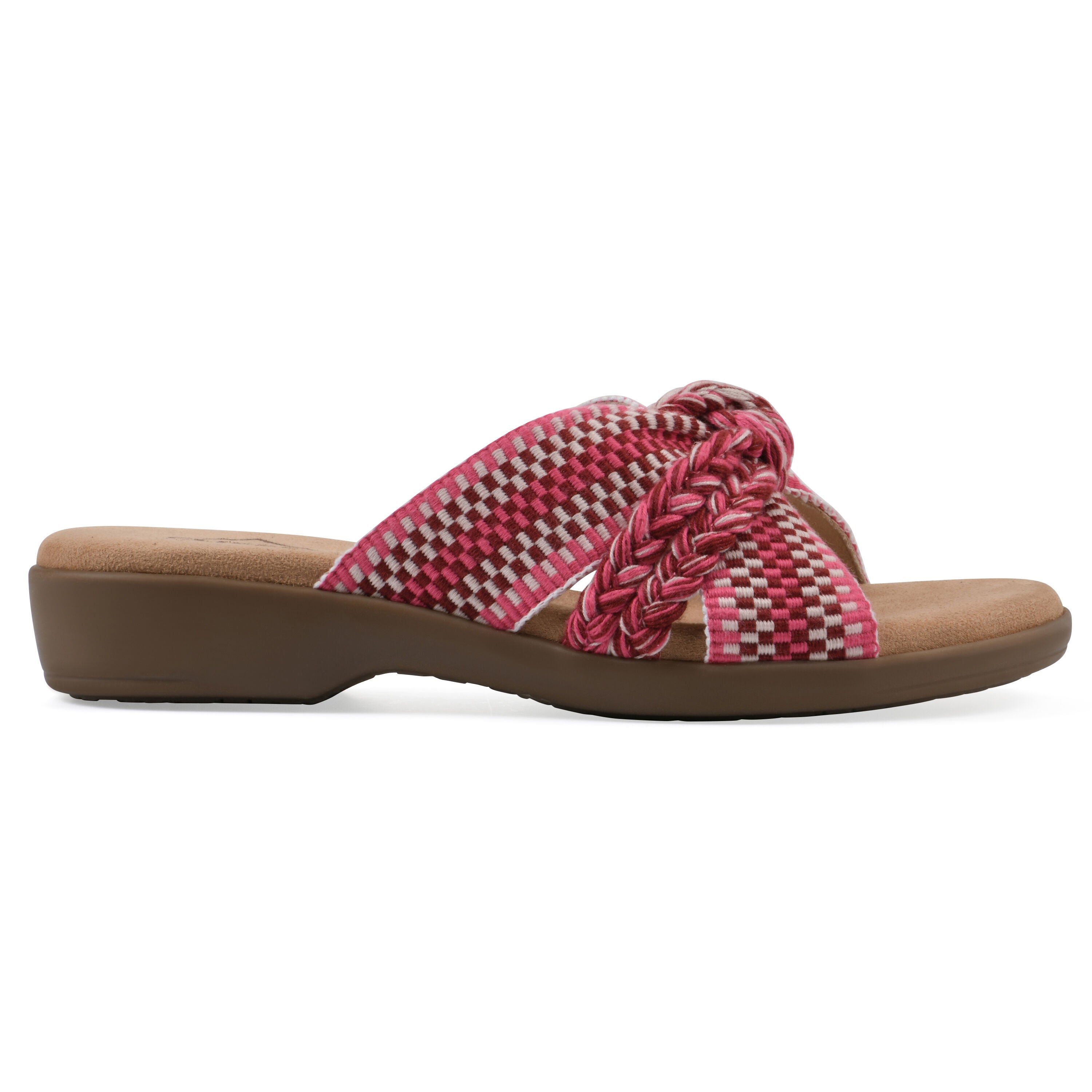 Blinding Slide Sandal, FUSCHIA FABRIC, alternate image number 2