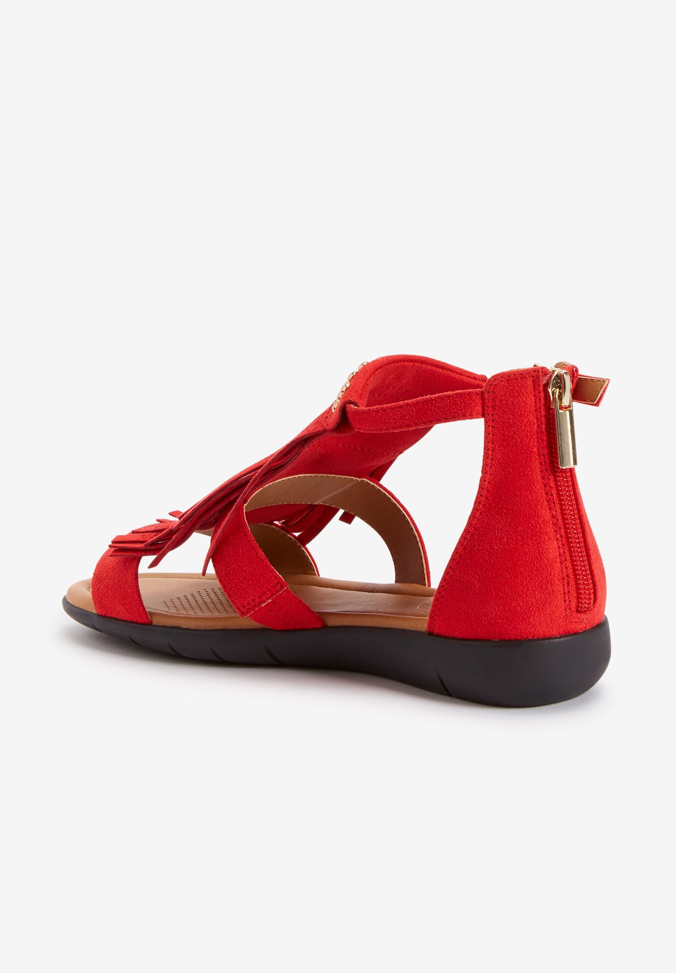 woman within wide sandals