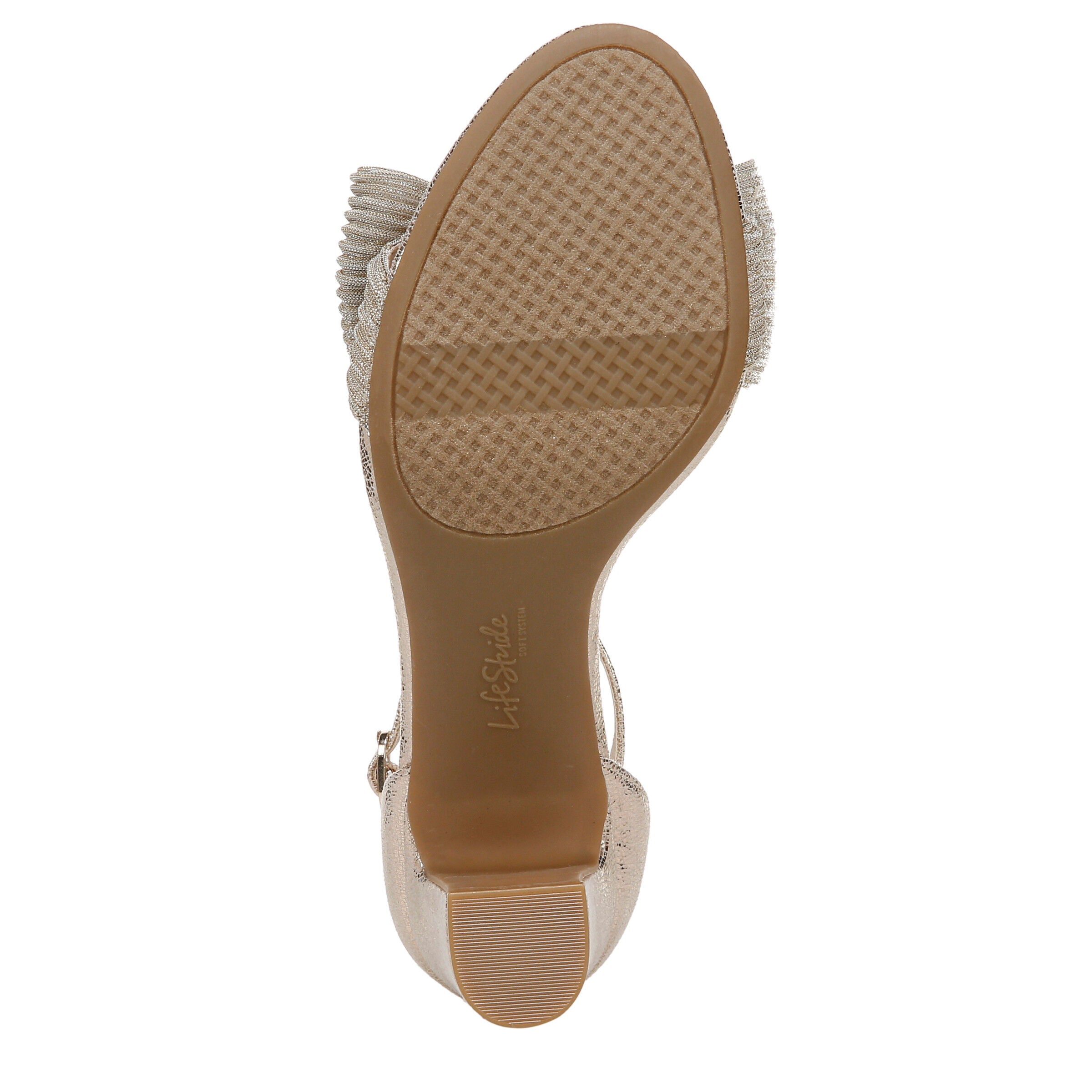 Florencebow Sandal, PLATINO GOLD, alternate image number 7