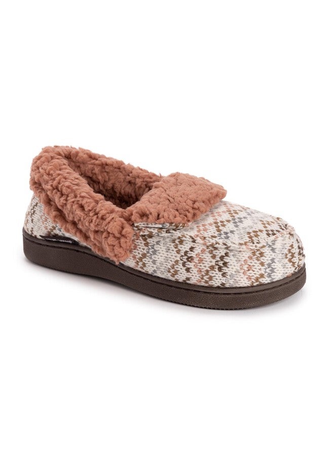 Anais Moccasin Slipper, IVORY ROSE POP, hi-res image number null