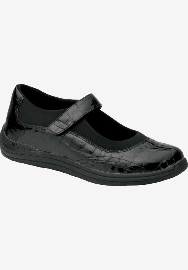 Rose Mary Jane Flat, BLACK CROCO, hi-res image number 0