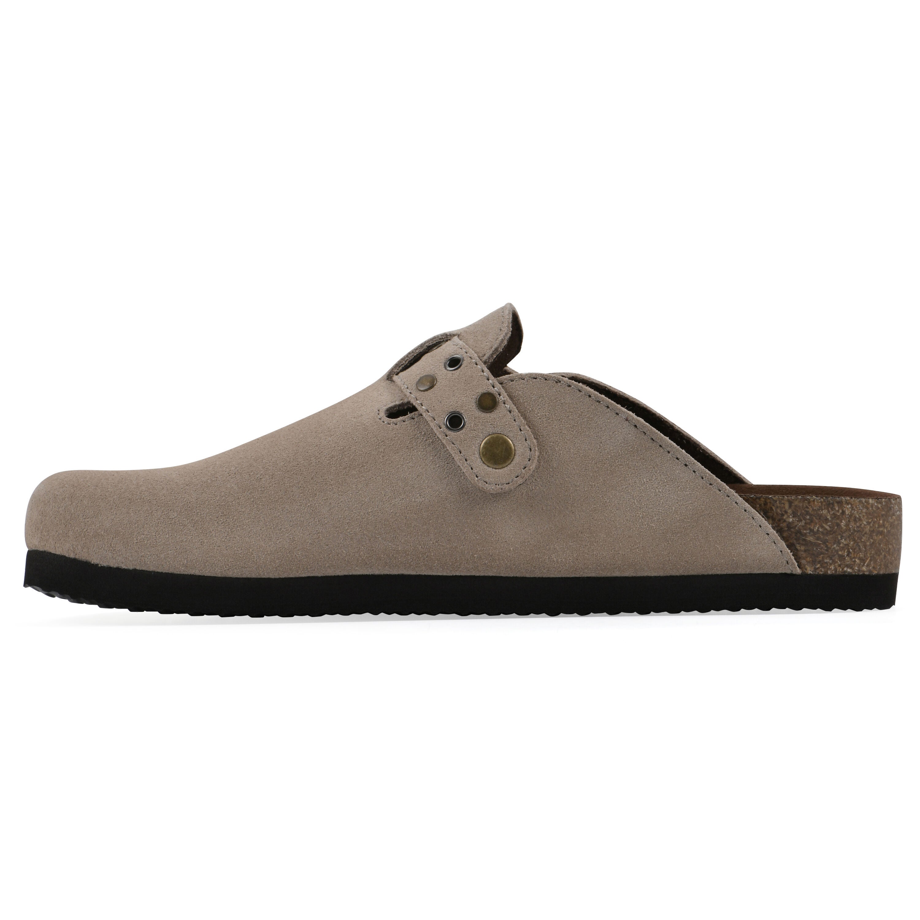 Benben Footbeds Clog, SANDAL WOOD SUEDE, alternate image number 3