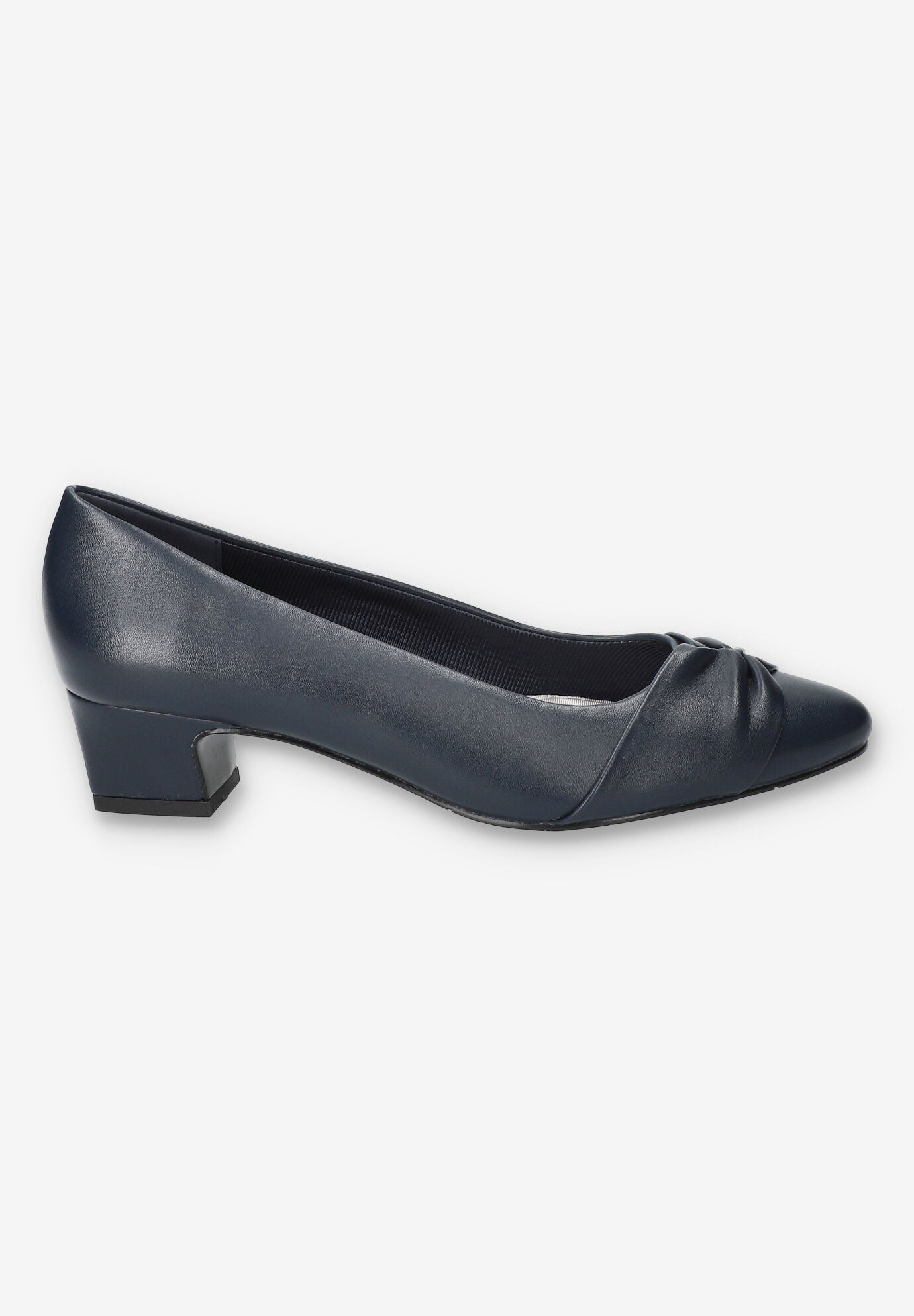 Lyanna Block Heel Pump, NAVY, alternate image number 2