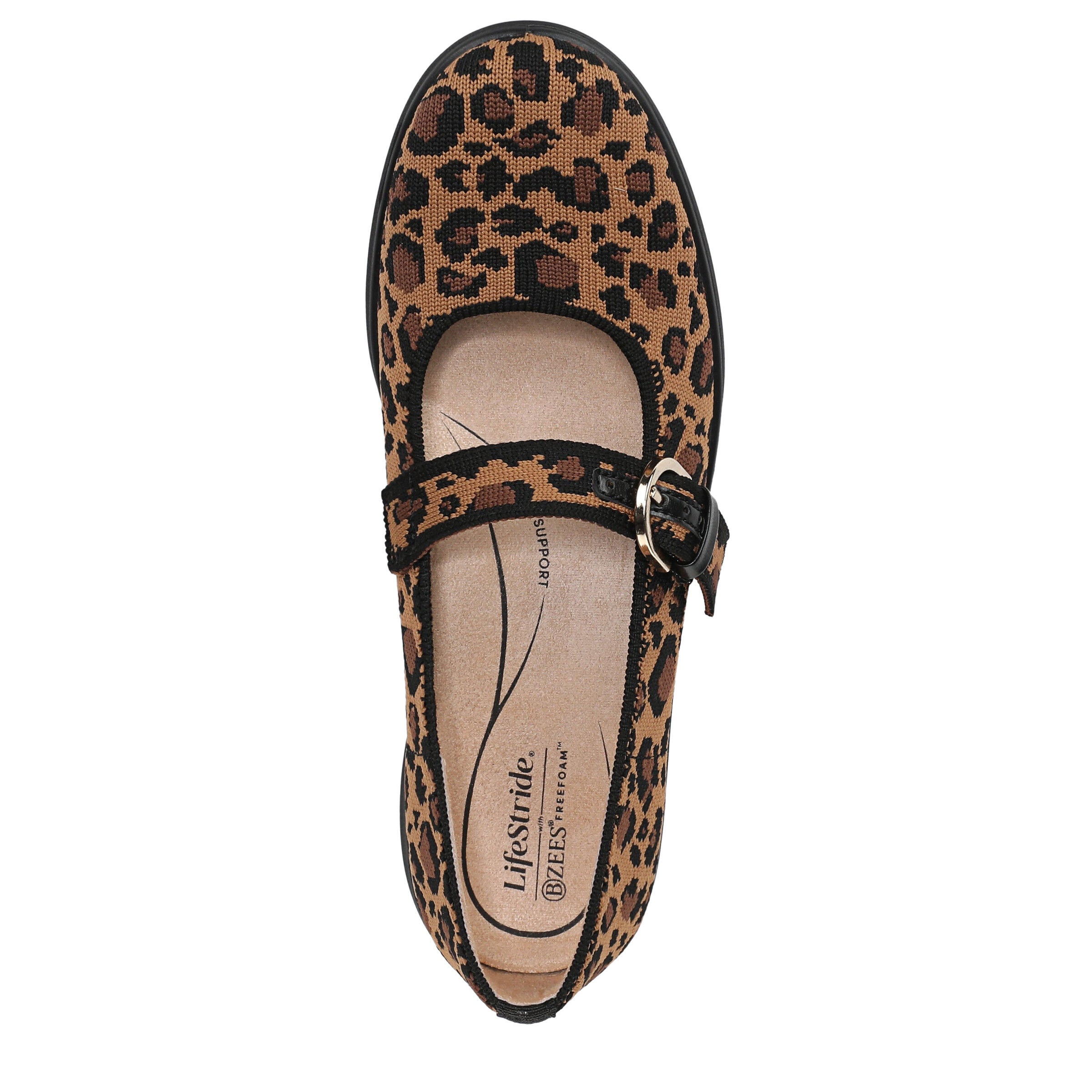 Nuevo Mary Jane Flat, BLACK LEOPARD, alternate image number 6
