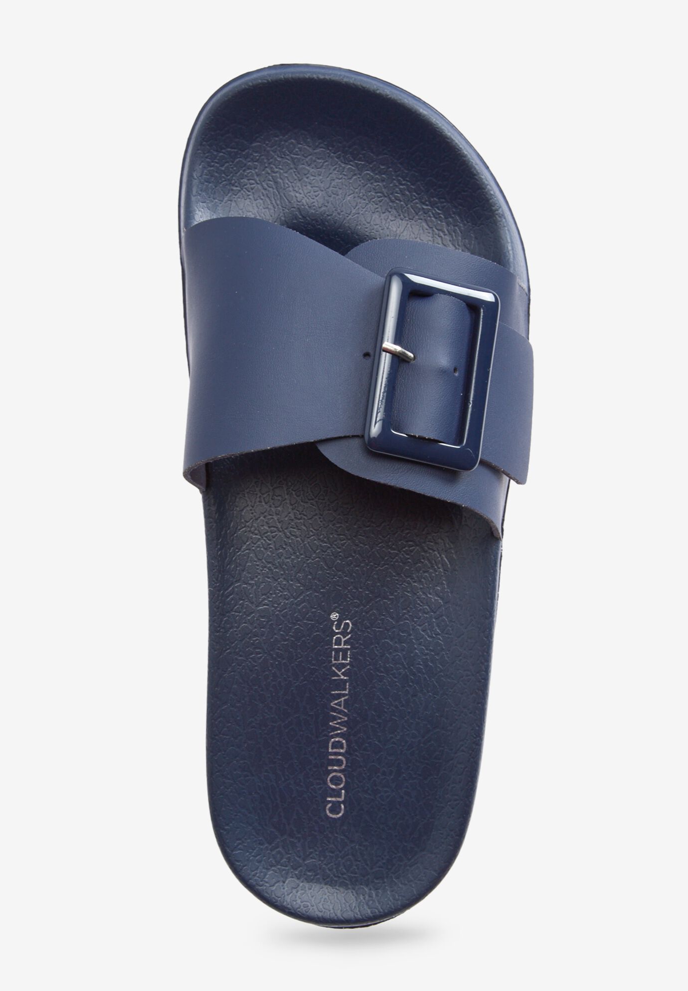 The EVA Slip On Slide Sandal, NAVY, alternate image number 4