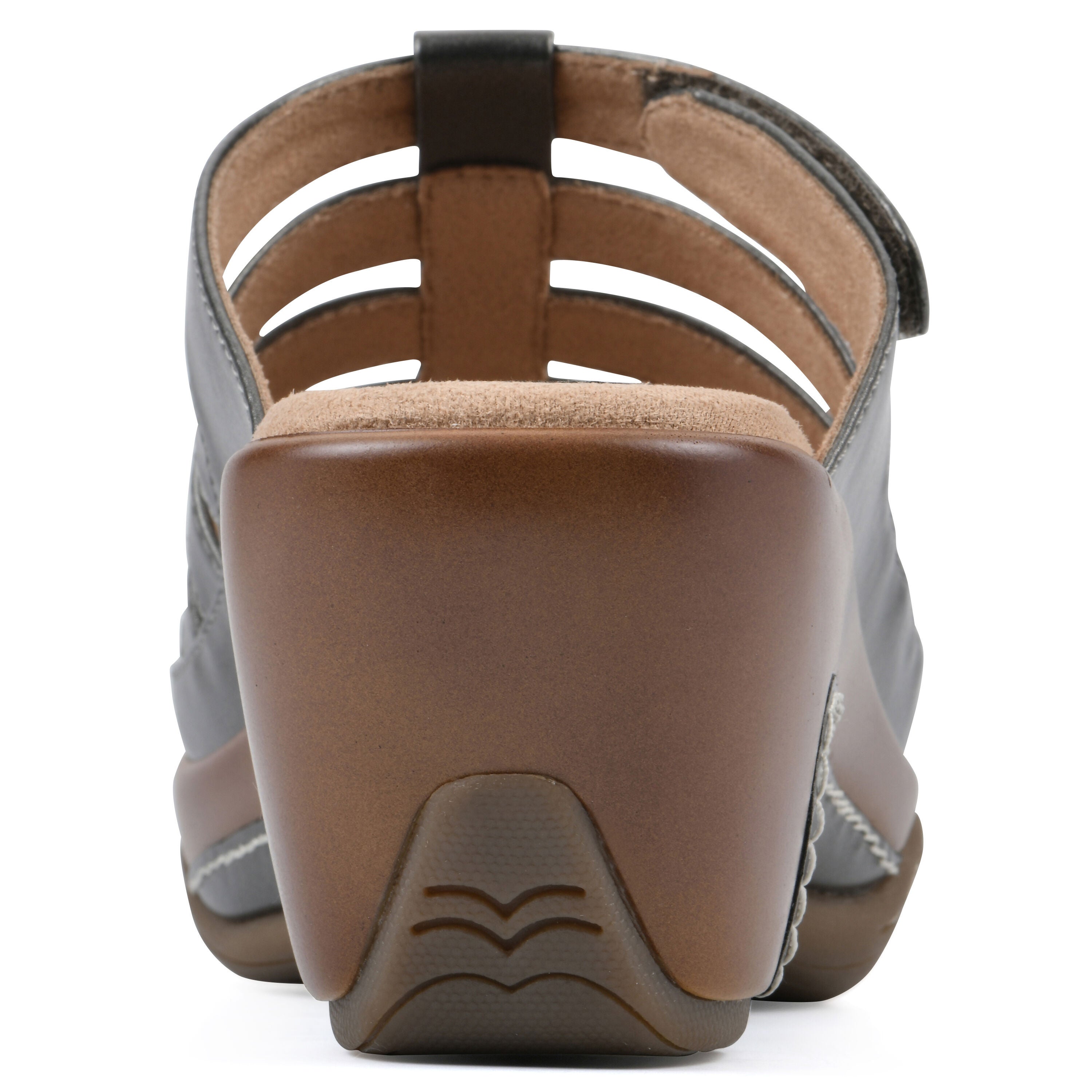 Valencia Slip-On Clog Sandal, PEWTER METALLIC, on-hover image number 1