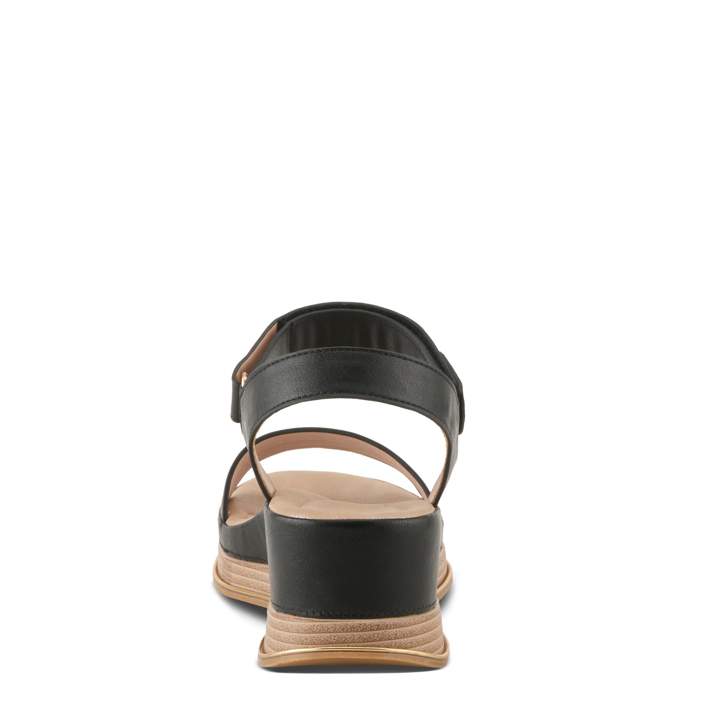 Sahil Wedge Sandal, BLACK, on-hover image number 1