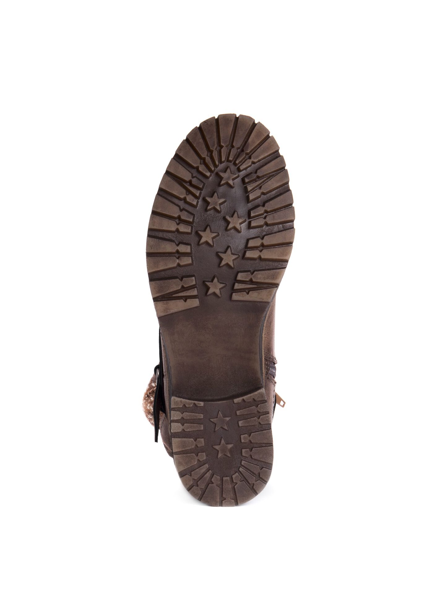Edgy Ingrid Boot with Strap and Stud Details Brown Woman Within