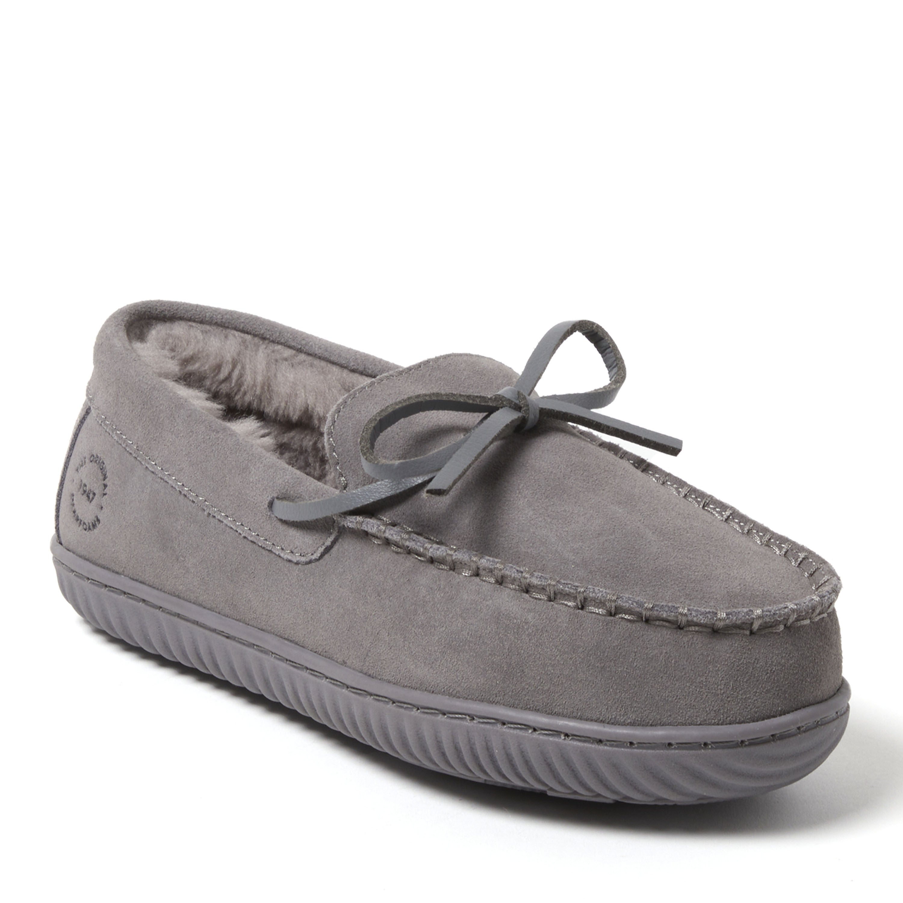 Harriet Genuine Suede Moccasin, GREY, hi-res image number 0