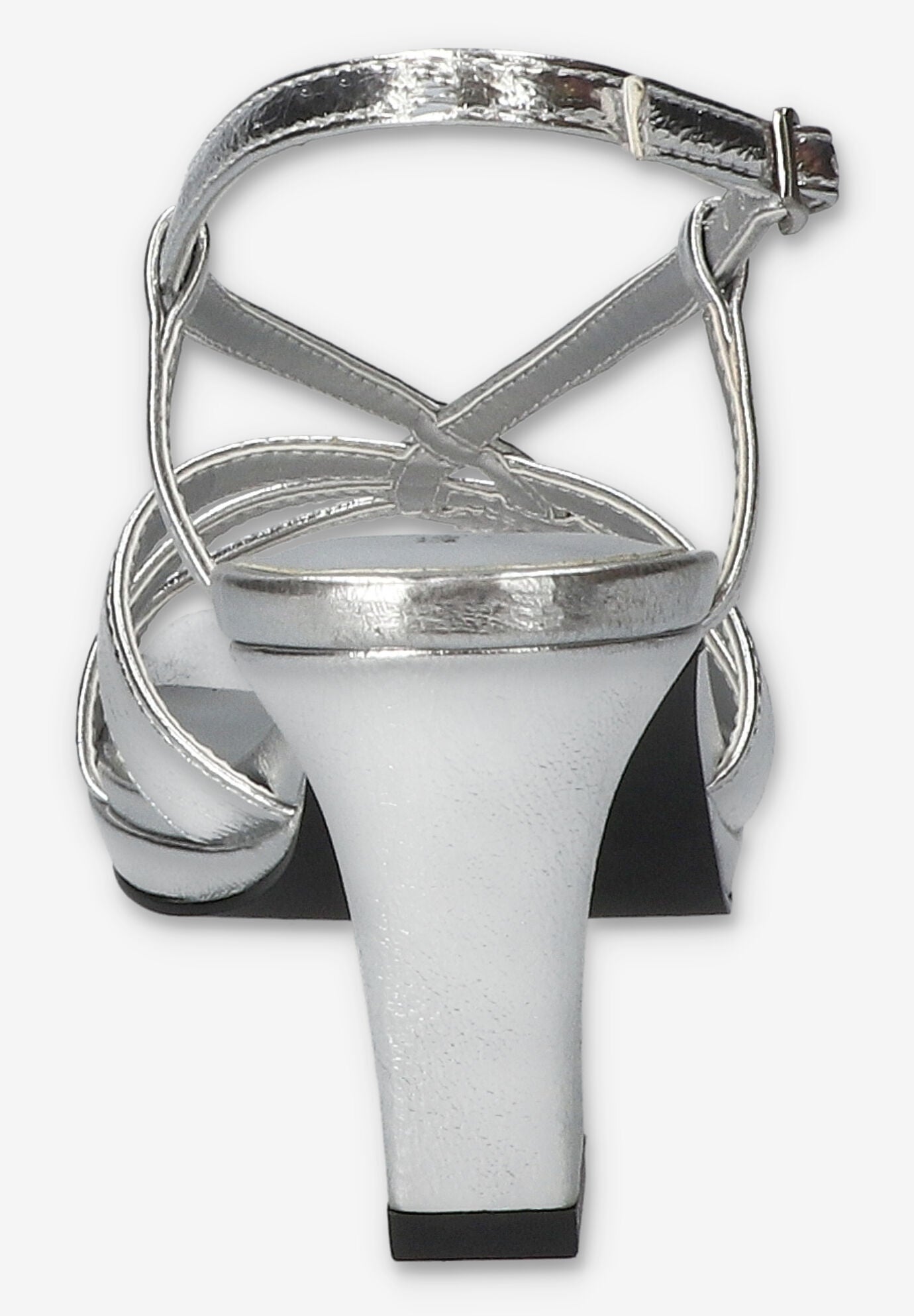 Valorie Sqaure Toe Platform Sandal, SILVER CRINKLED, on-hover image number 1